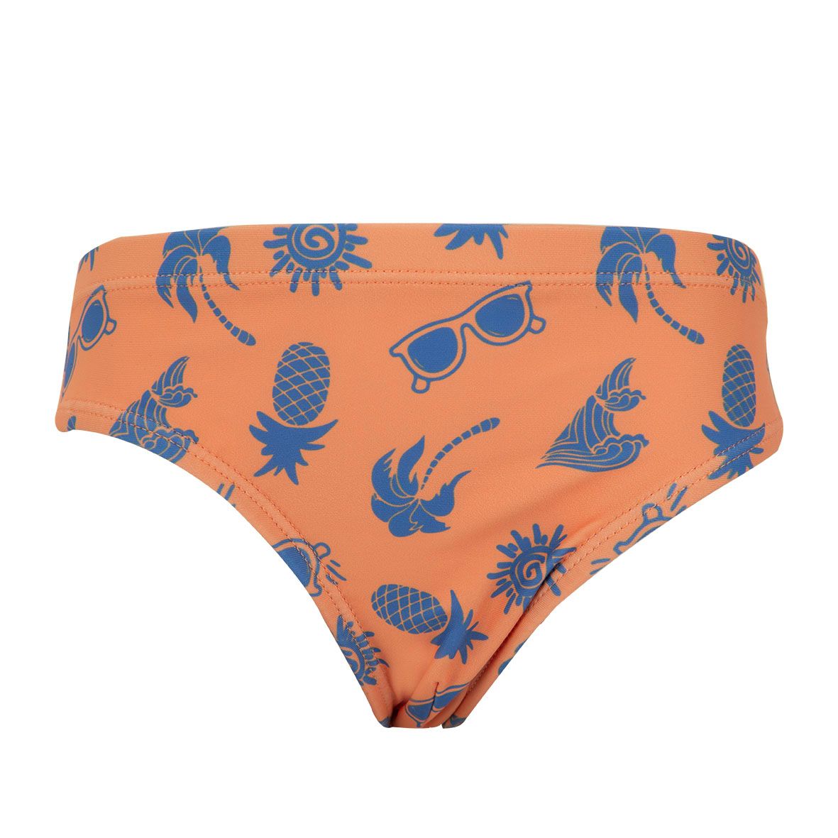 Costume slip bimbo arancio stampato - Mawi