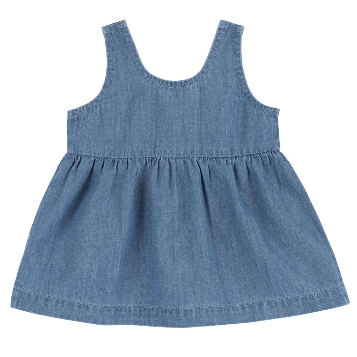 Vestito in cotone, effetto denim - Chicco