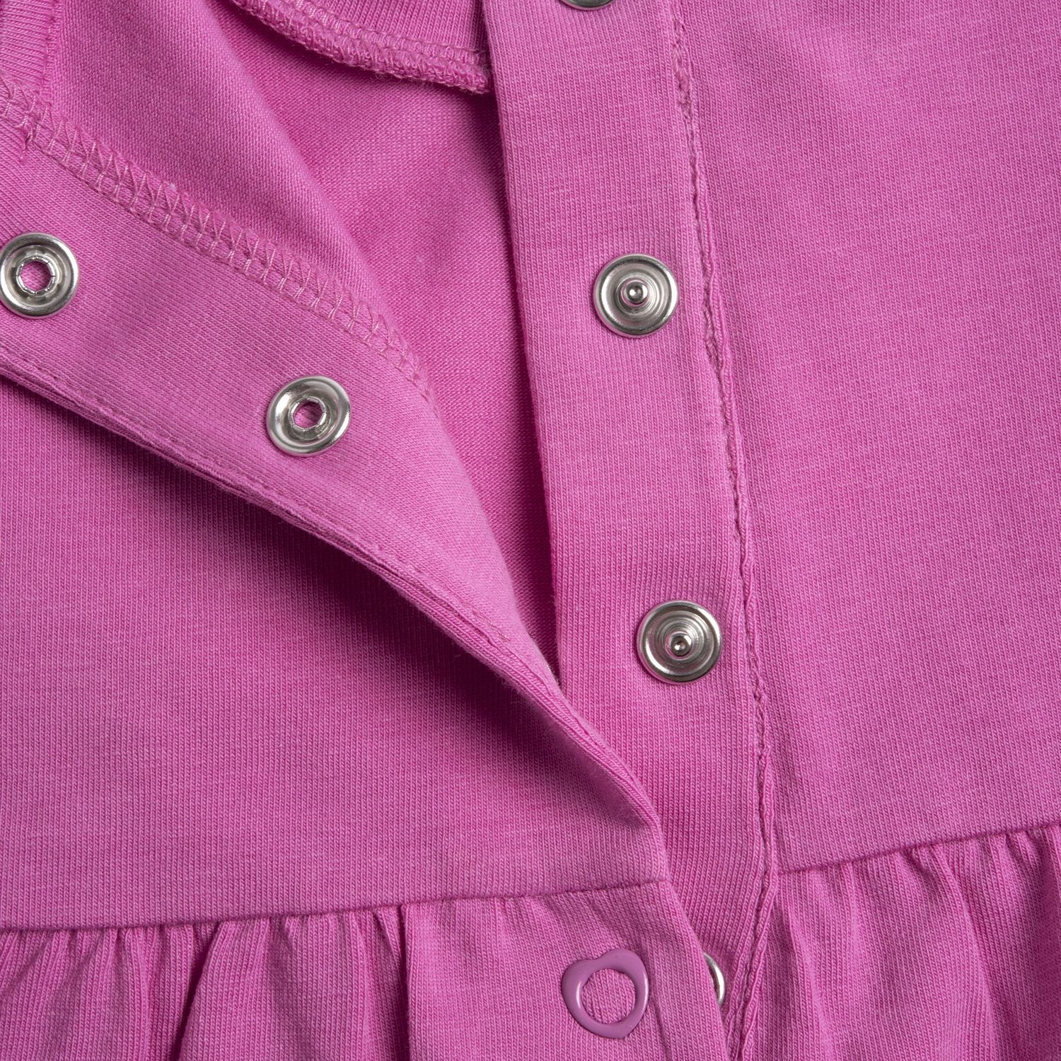 Vestito a maniche corte rosa, in cotone - Chicco