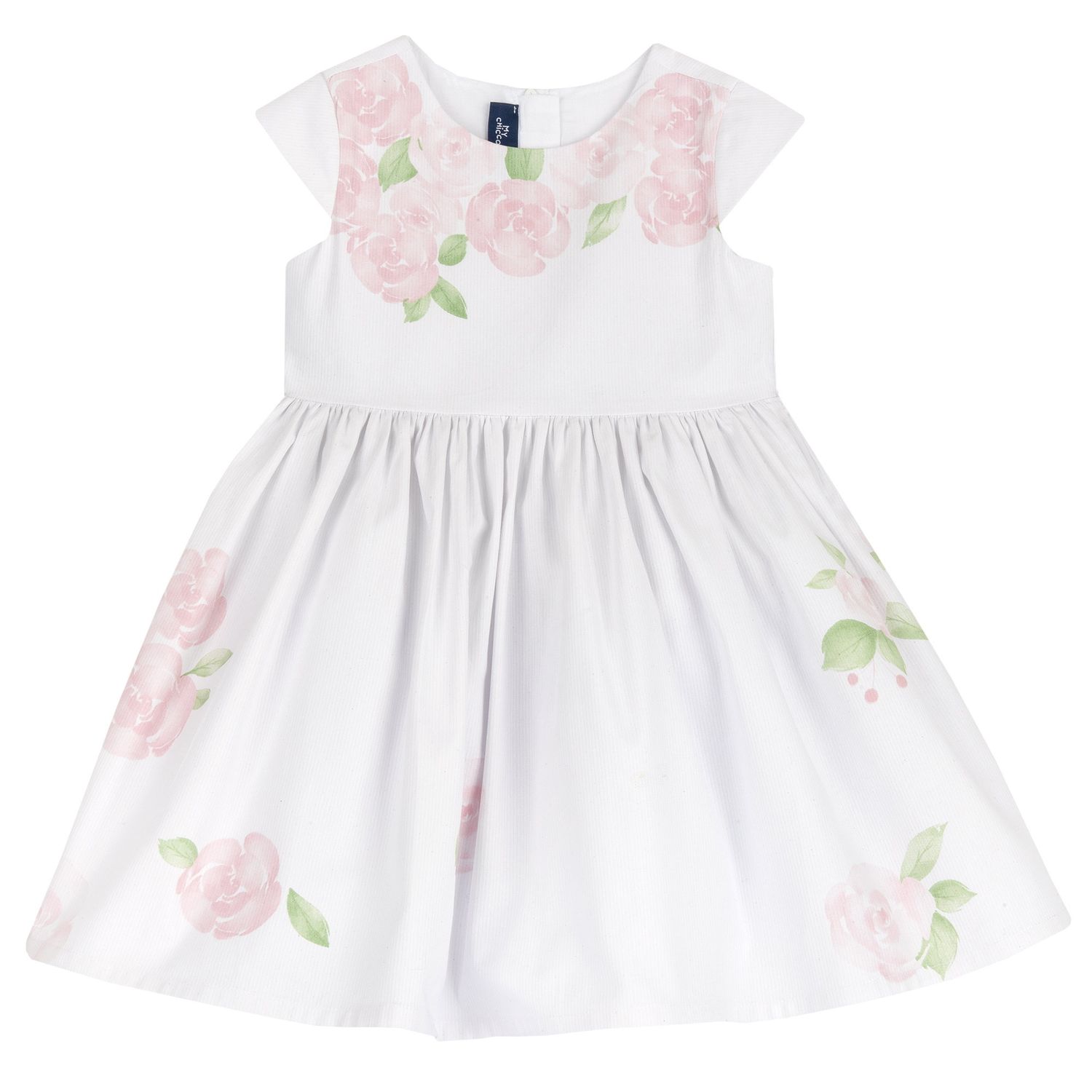 Vestito a maniche corte elegante, in cotone - Chicco