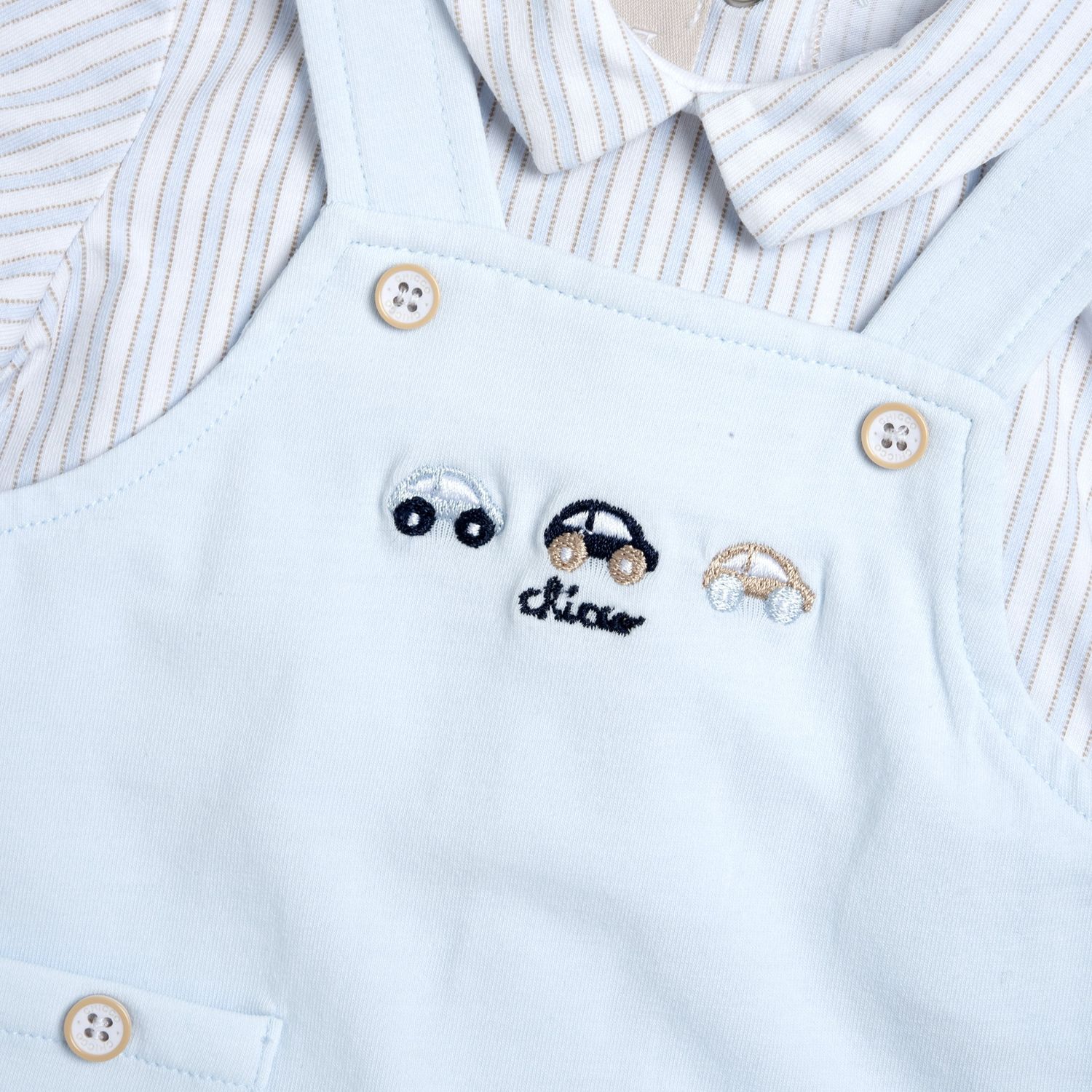 Pagliaccetto elegante, in cotone, apertura sulla schiena e a patello - Chicco