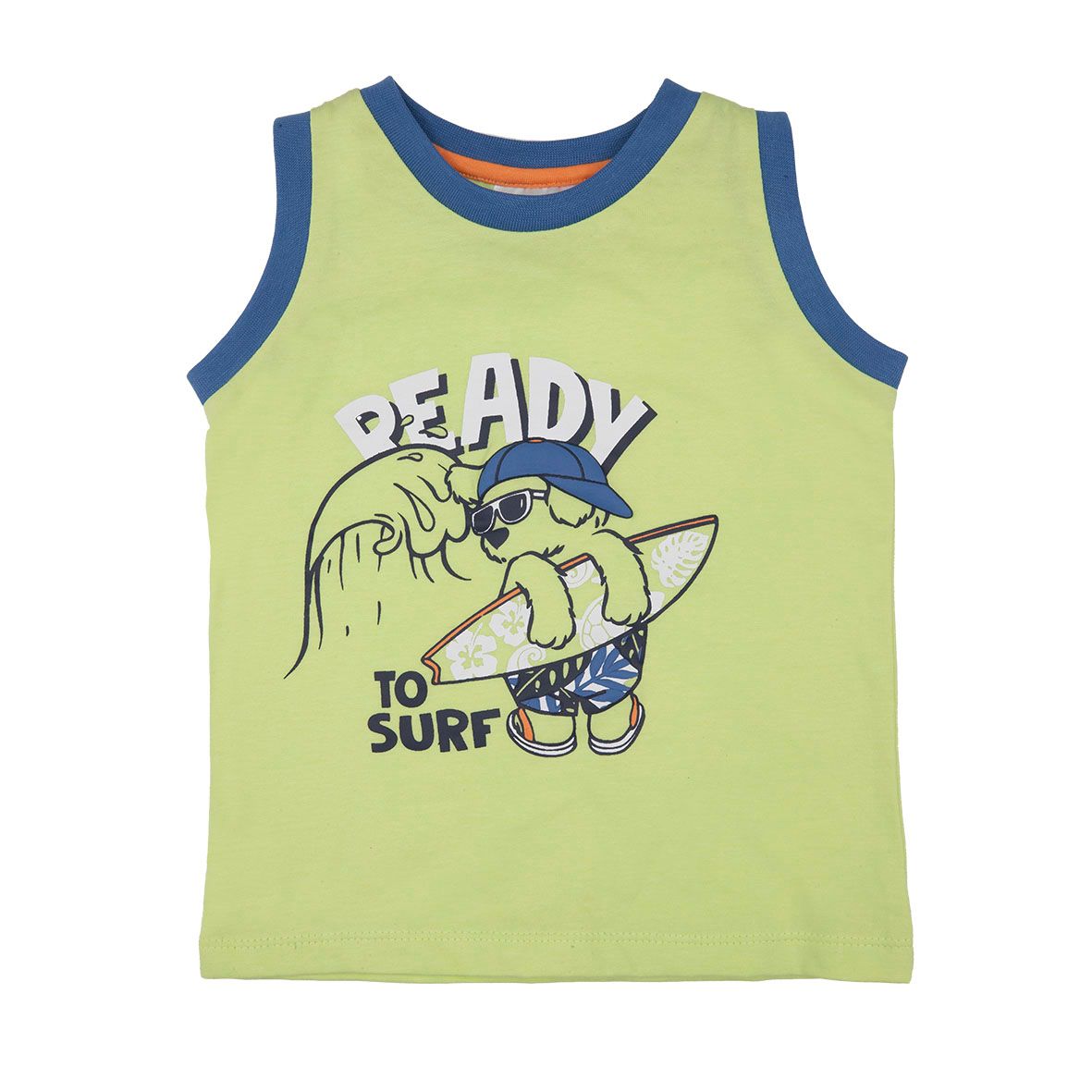 Canotta jersey verde chiaro stampata - Mawi