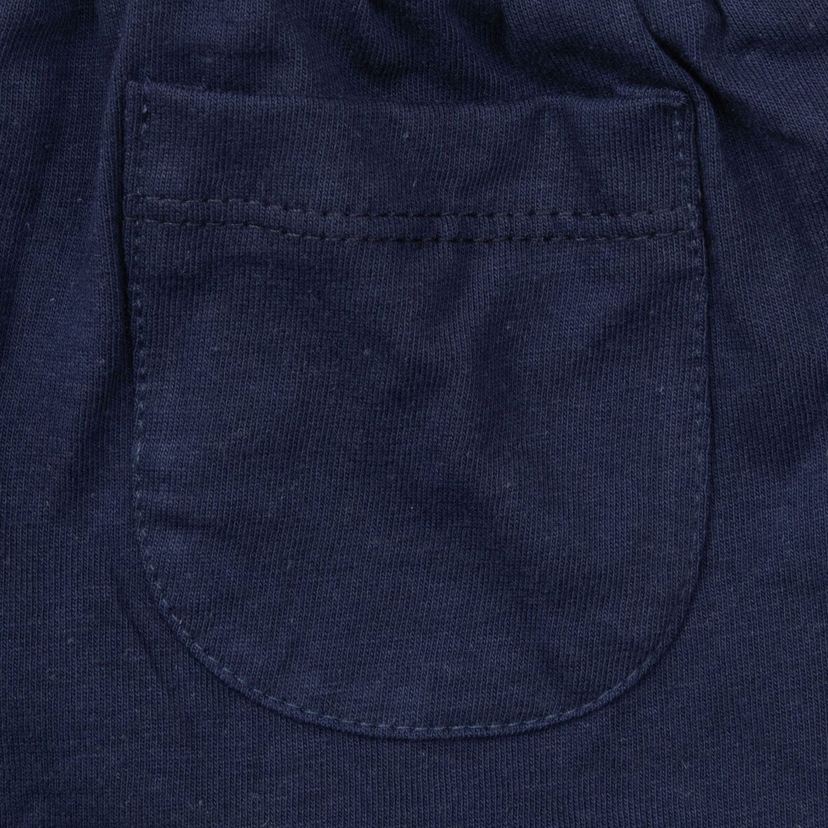 Set 2 pezzi maglietta mezza manica + pantaloncino bimbo bianco/blu - Mawi