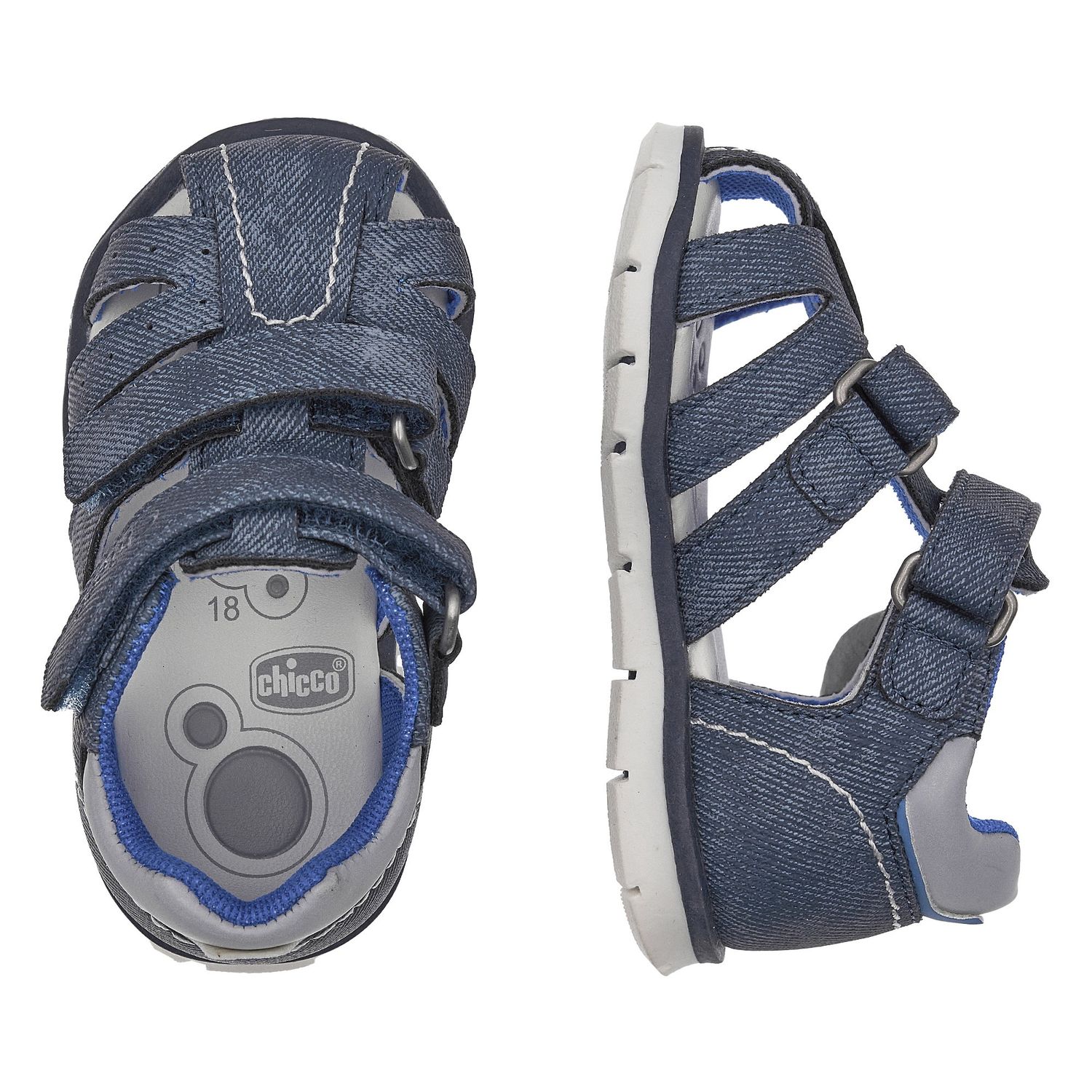 Sandalo bimbo ragnetto con doppio strappo - Chicco