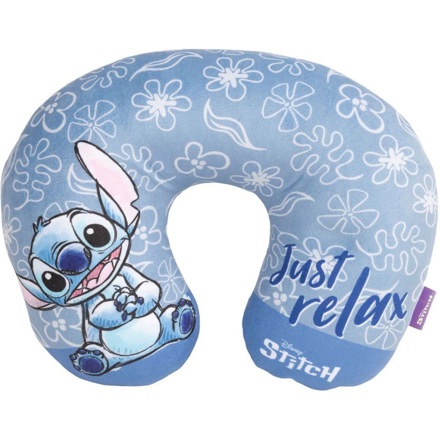 Cuscino da viaggio cervicale per bambini in tessuto  - stitch - Disney