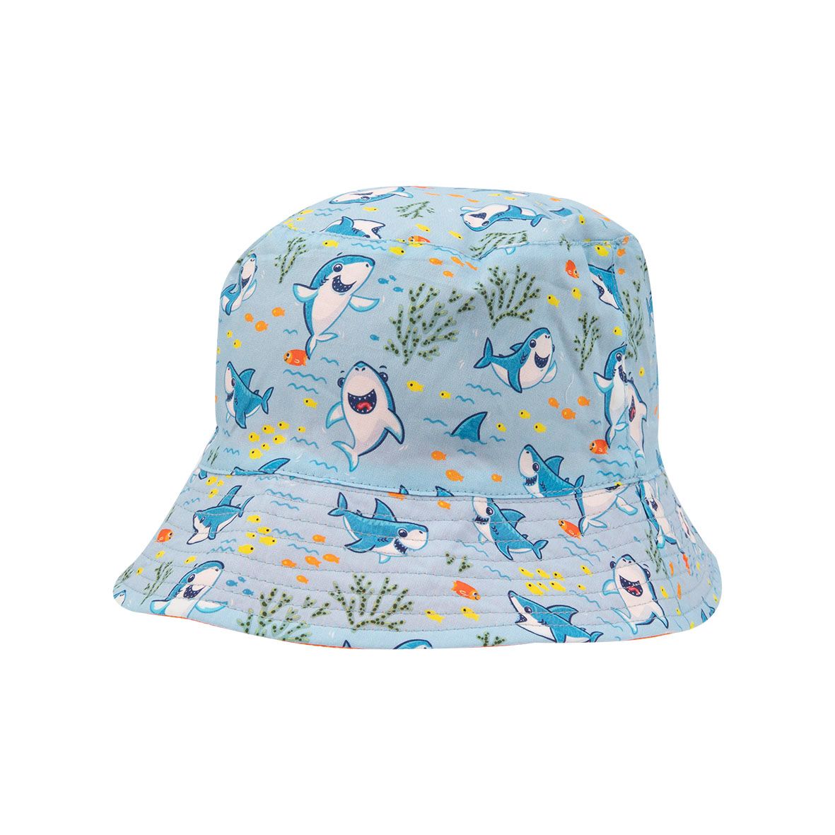 Berretto da pescatore bimbo azzurro fondale marino - Mawi