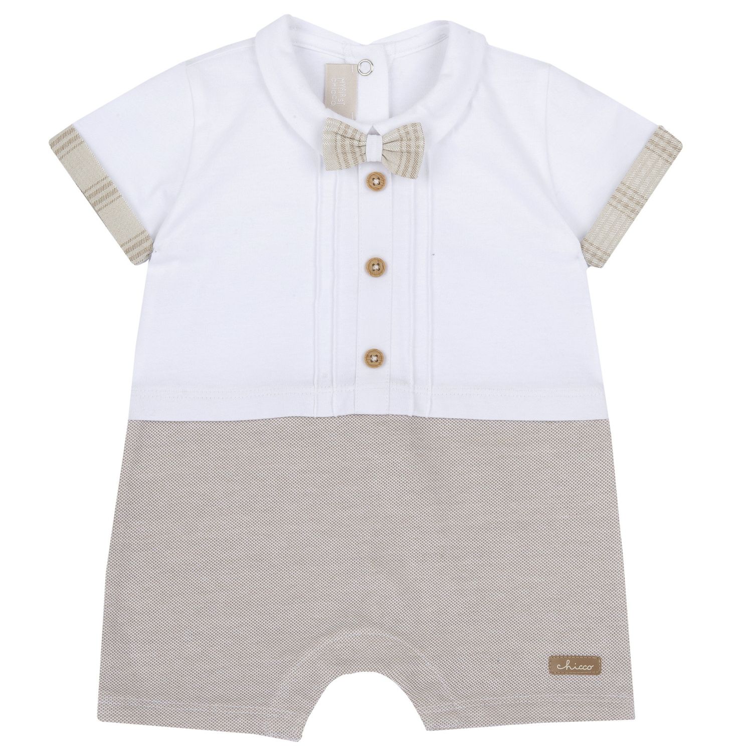 Pagliaccetto elegante, in cotone, apertura sulla schiena e a patello - Chicco