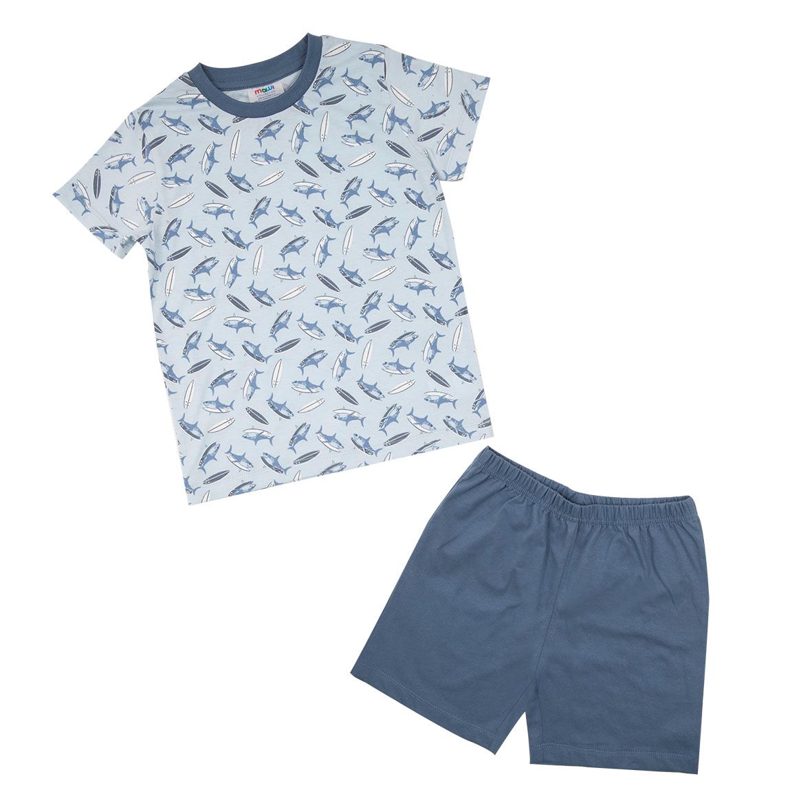 Pigiama 2 pezzi estivo bimbo blu squali - Mawi