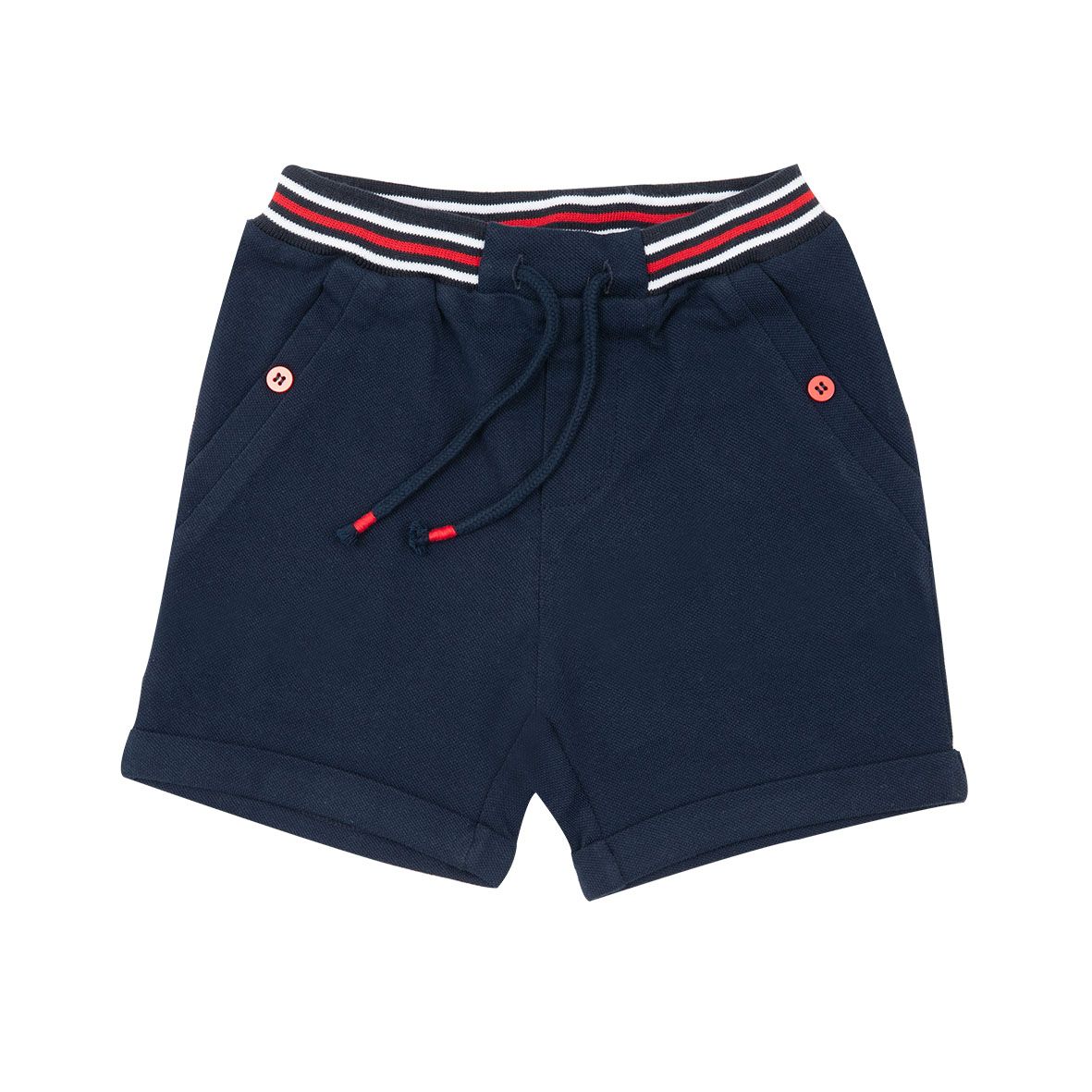 Pantaloncino casual bimbo blu piquet - Mawi