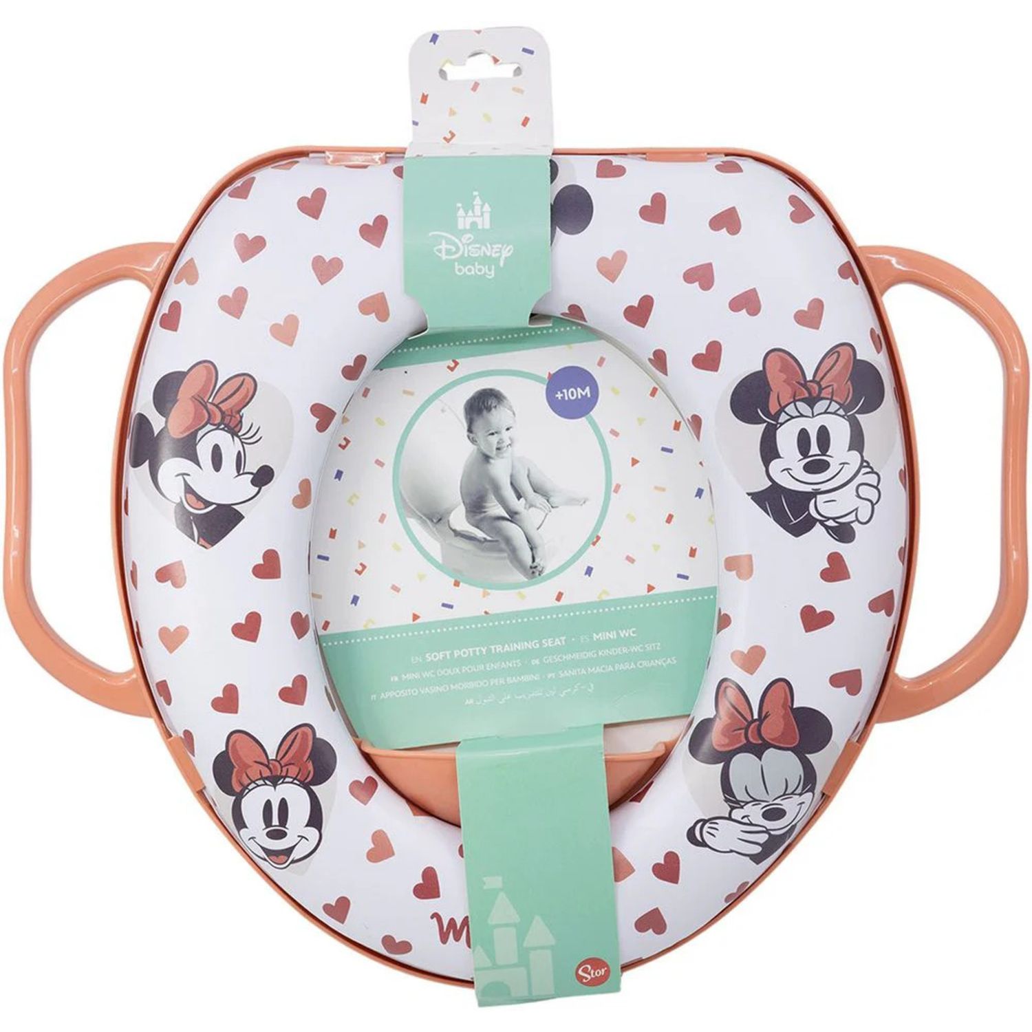 Riduttore wc morbido con maniglie minnie - Disney