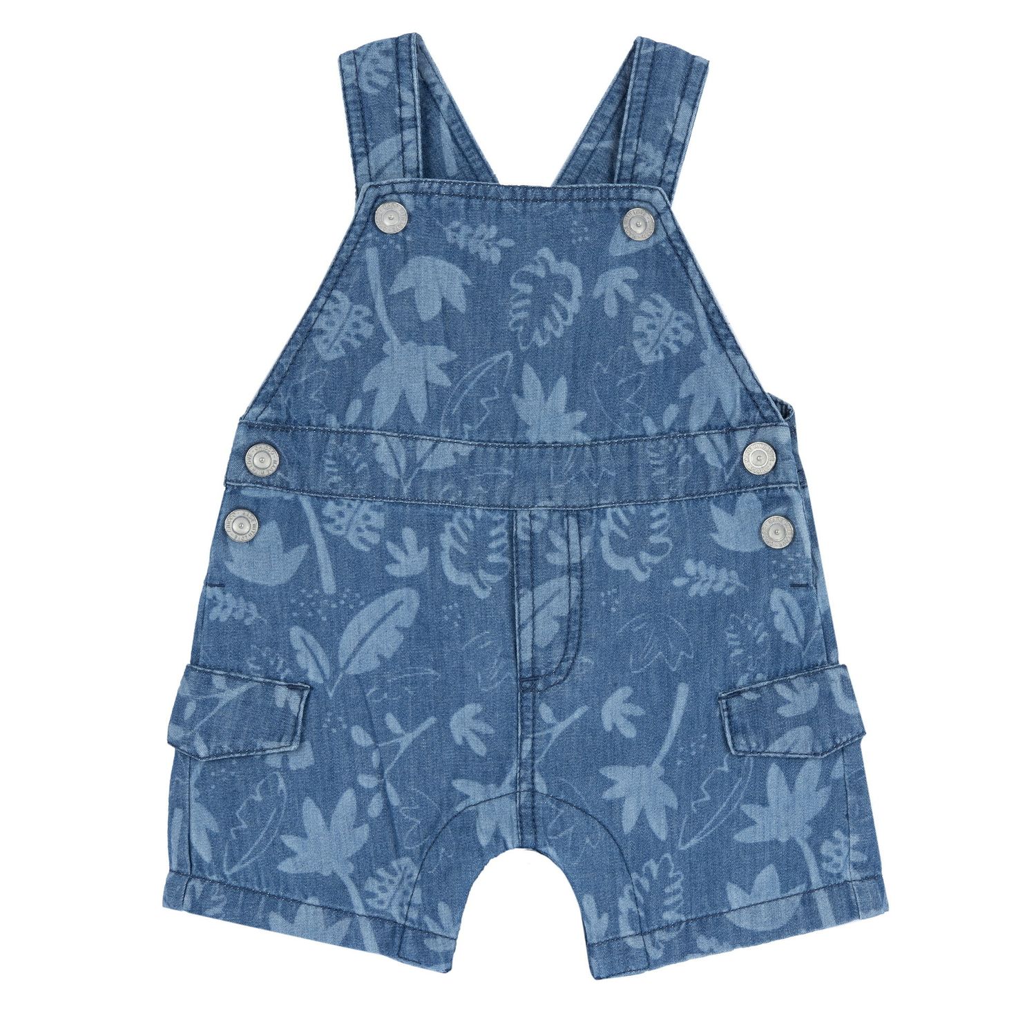 Salopette in cotone, effetto denim - Chicco