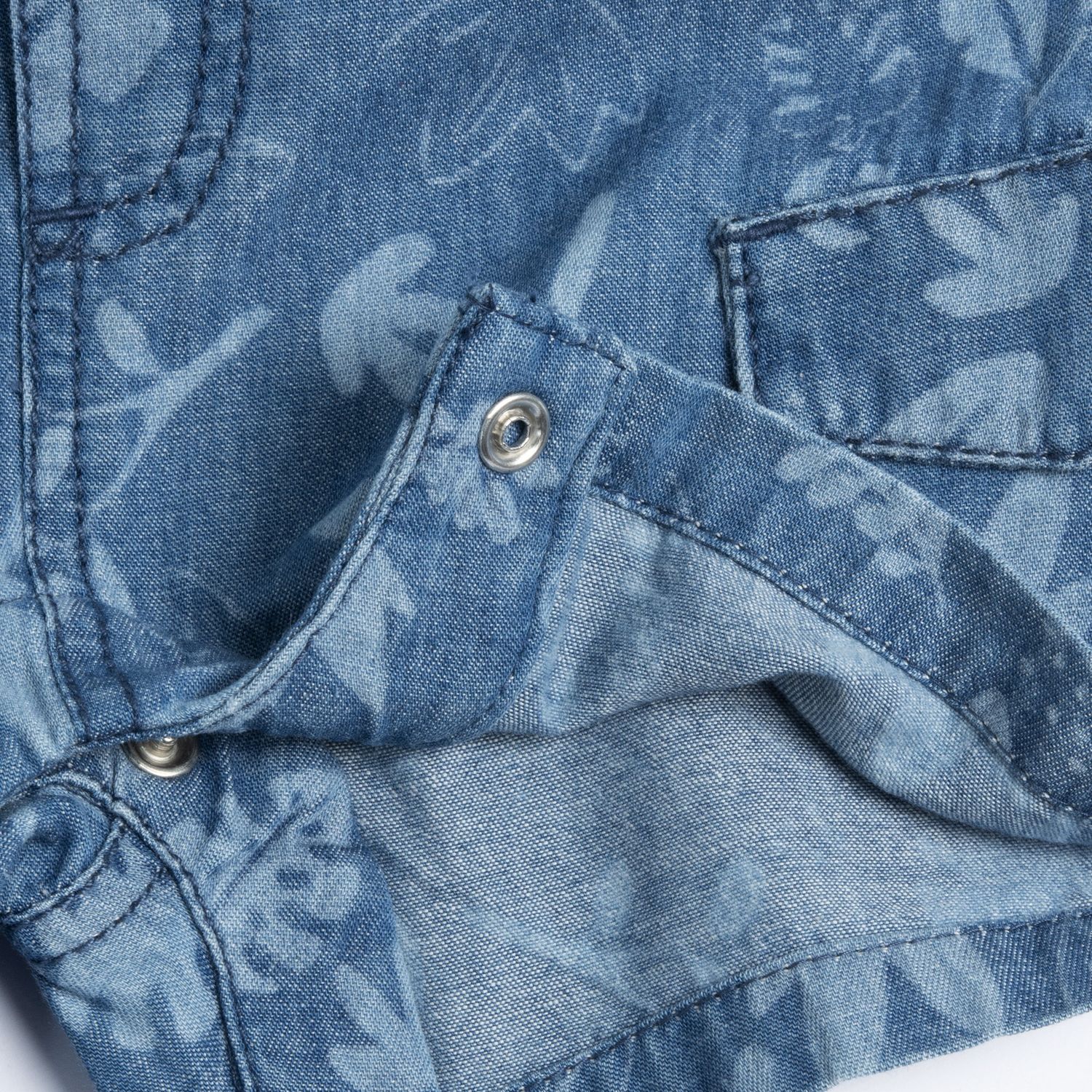 Salopette in cotone, effetto denim - Chicco