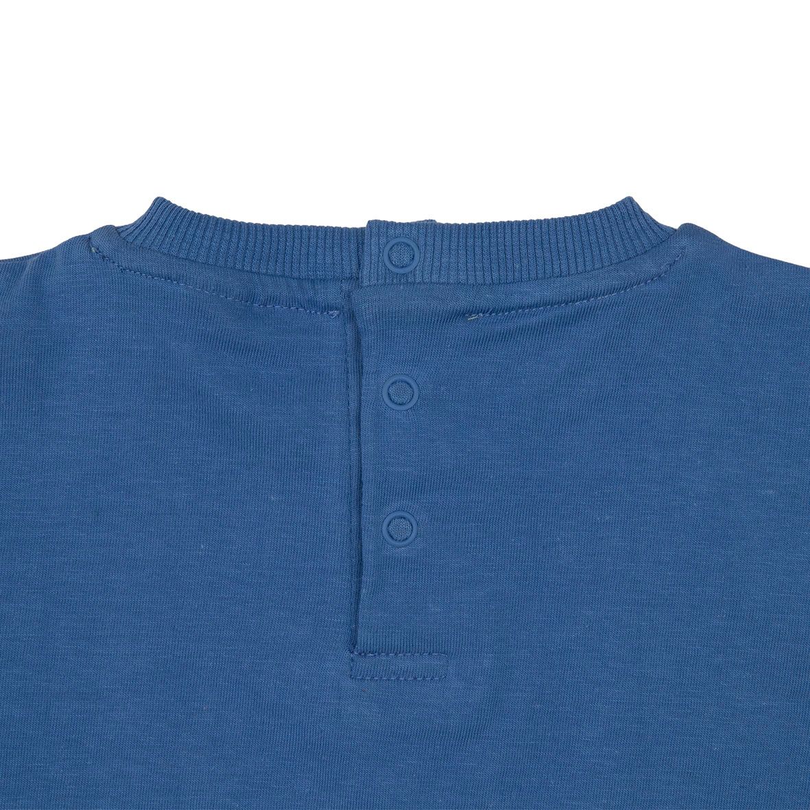 Set t-shirt + pantaloncino blu/verde shark - Mawi