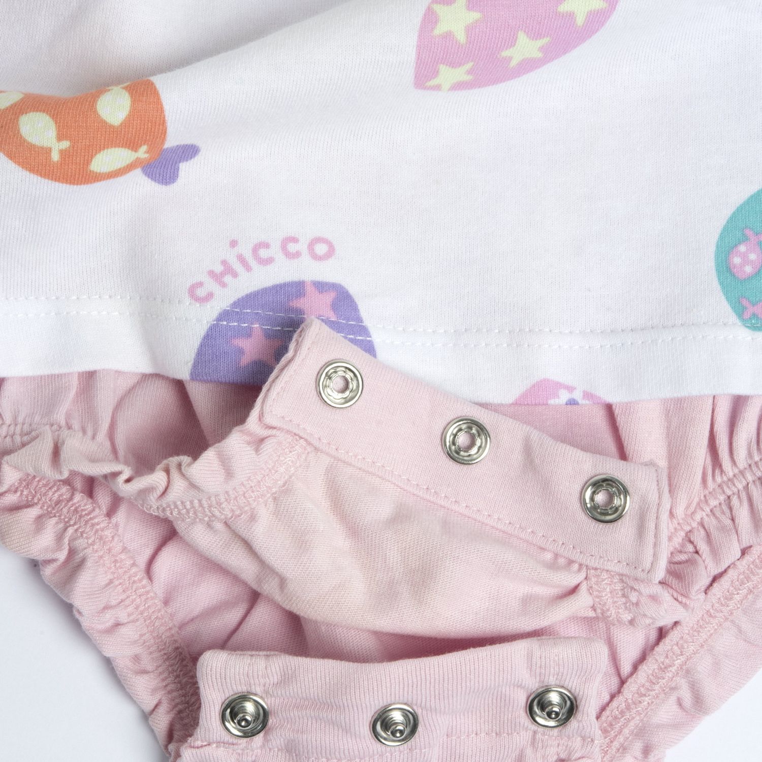 Pagliaccetto, apertura sulla schiena e a patello - Chicco