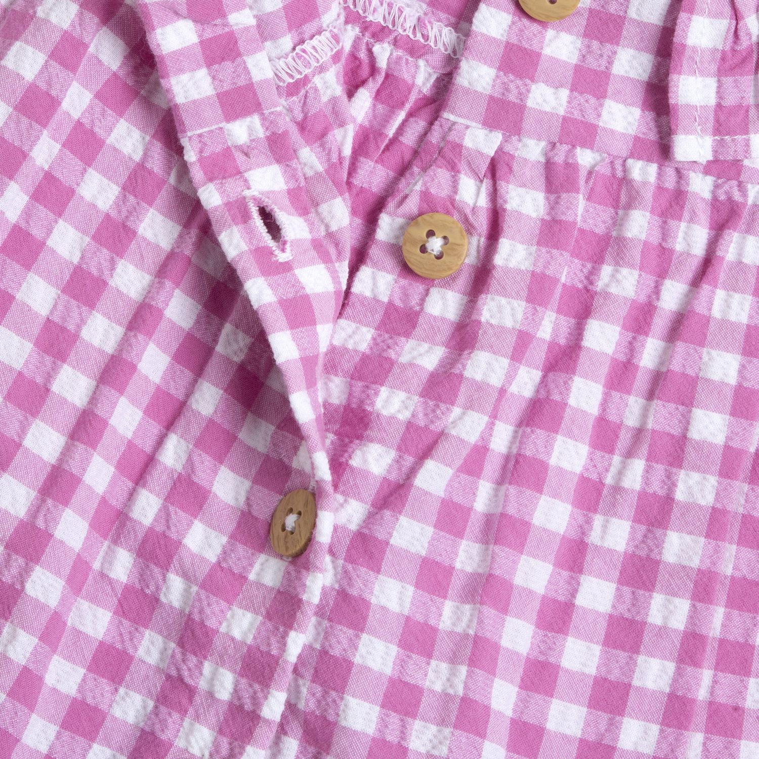 Vestito a maniche corte rosa, in cotone - Chicco