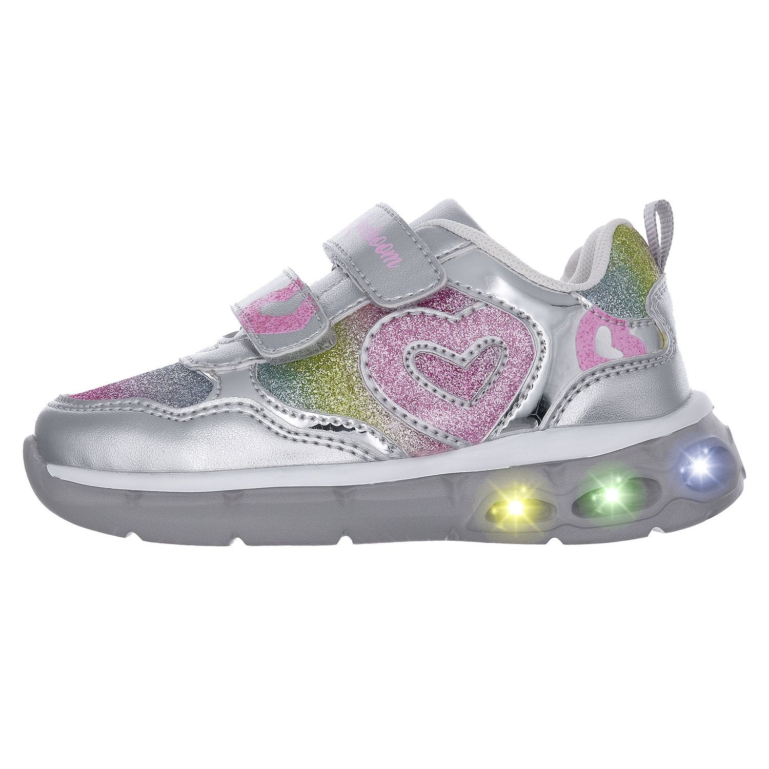 Sneaker con luci colorate nella suola e doppio strappo - Chicco