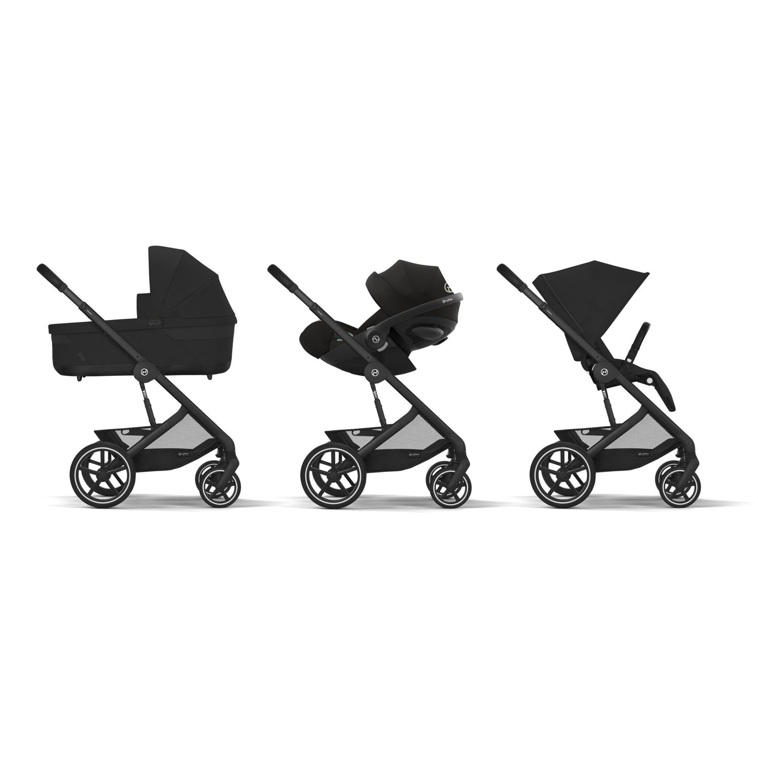 Trio balios s lux blk moon black nav cots cloudg pls blk+adatt. - cybex - Cybex