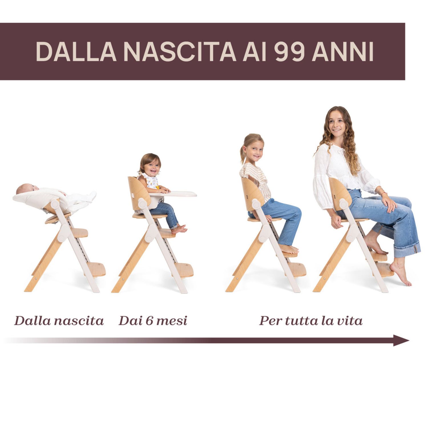 Sedia evolutiva meraviglia fossil - chicco - Chicco