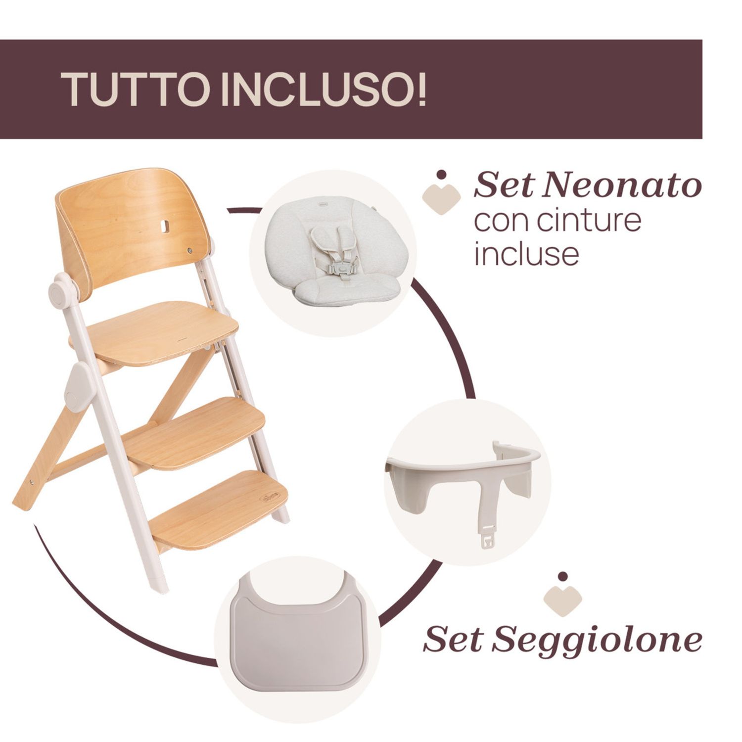 Sedia evolutiva meraviglia fossil - chicco - Chicco