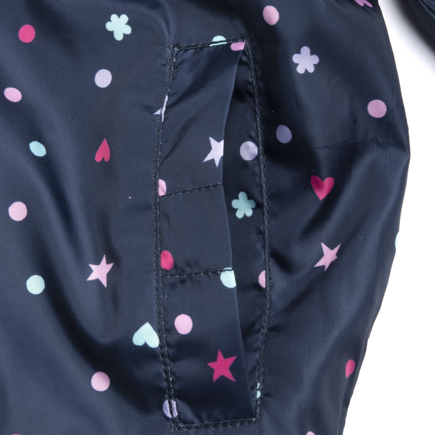 Giubbino antivento pois e stelle - Chicco