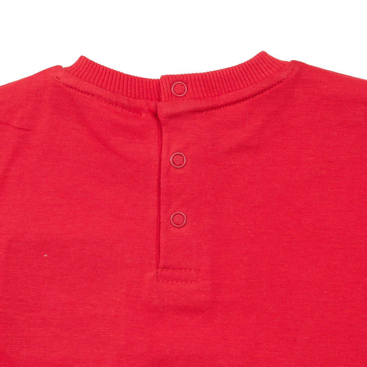 T-shirt bimbo rossa stampata - Mawi