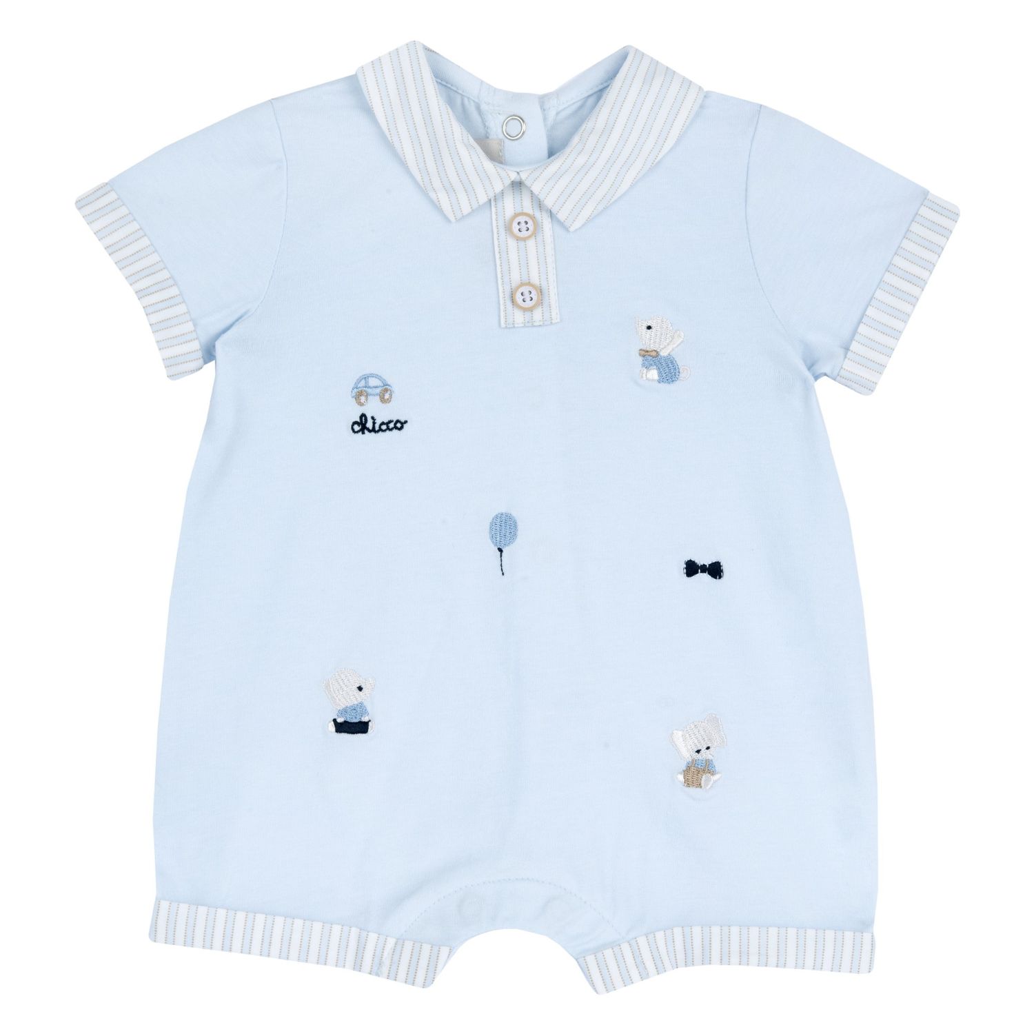 Pagliaccetto elegante, in cotone, apertura sulla schiena e a patello - Chicco