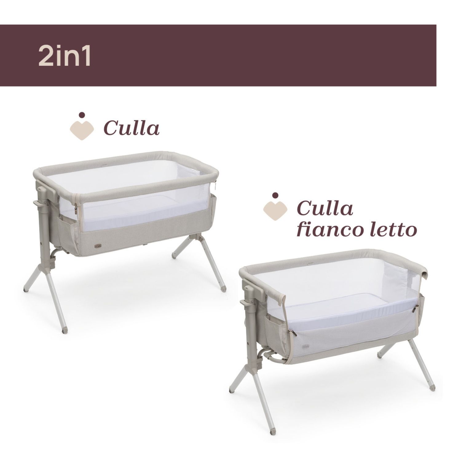 Culla next2me armonia motherpearl - chicco - Chicco