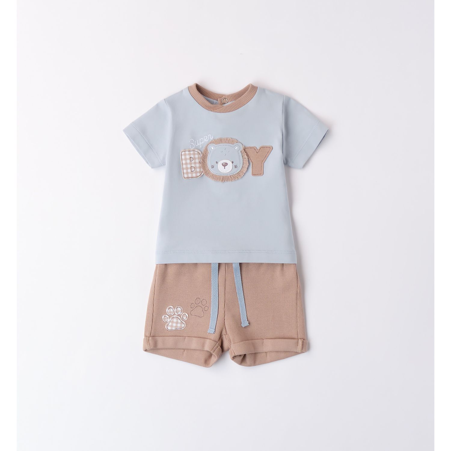 Completo mc t-shirt leone short waffle - IDO
