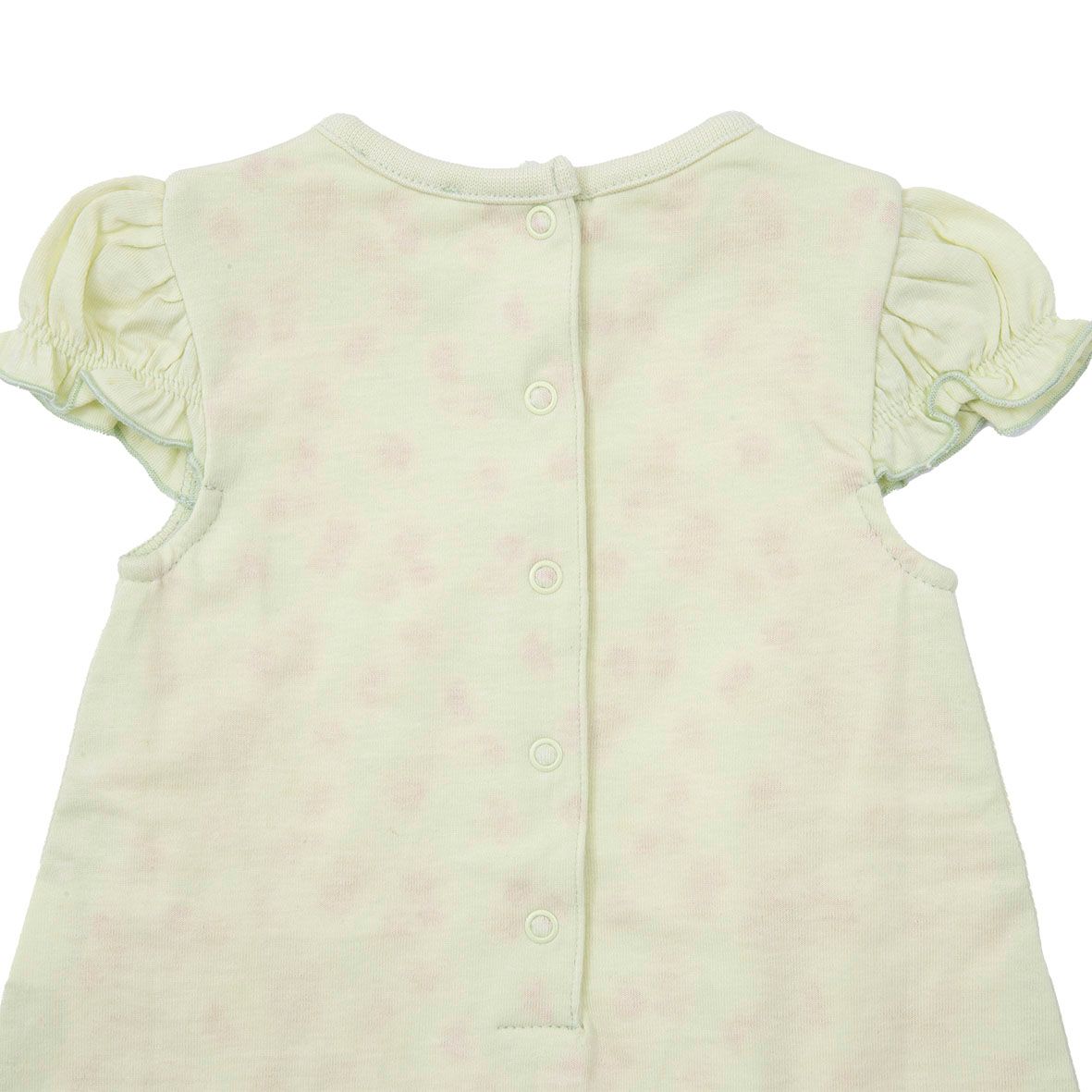 Pagliaccetto jersey bimba verde floreale - Mawi