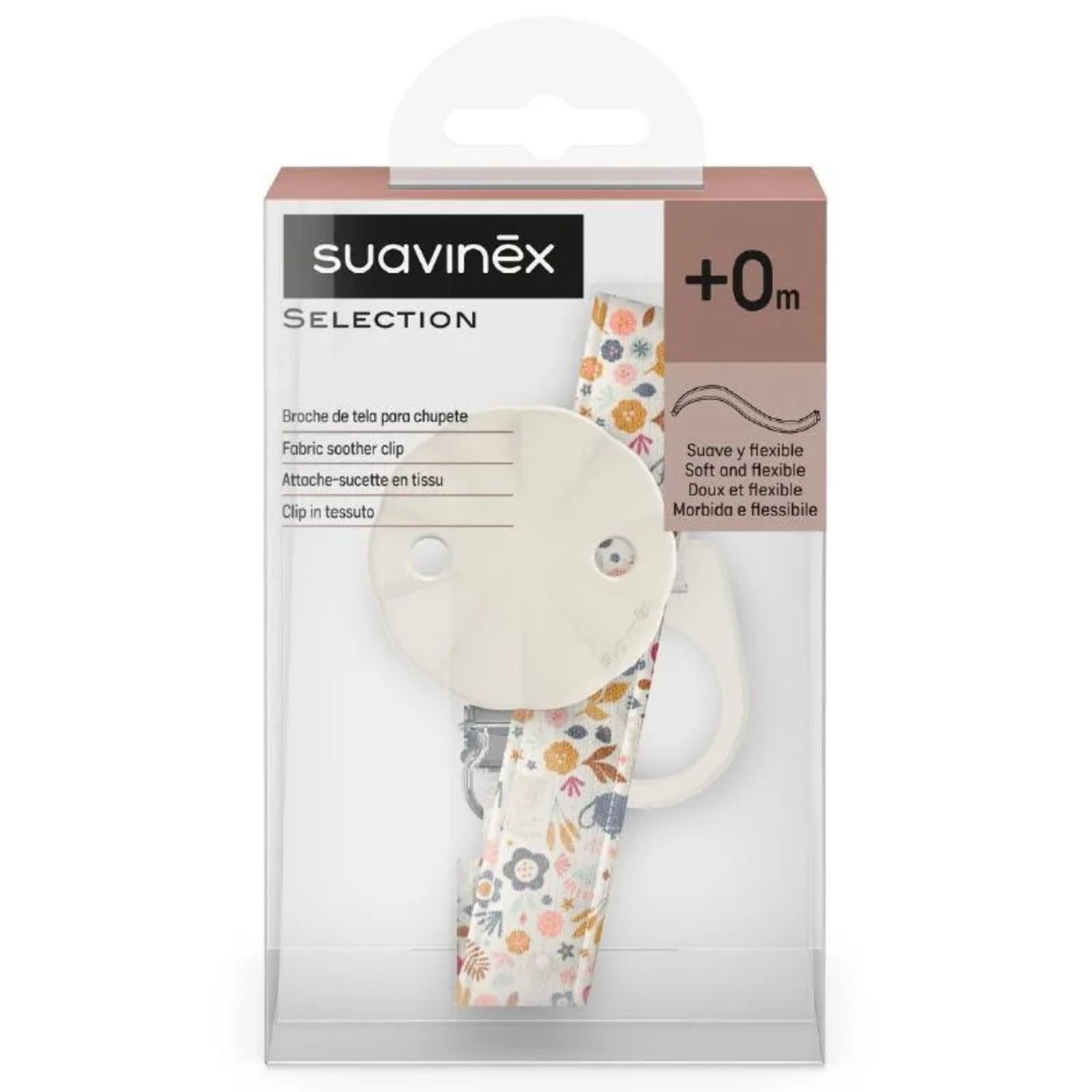 Clip per ciuccio wonderland - liberty beige - suavinex - Suavinex