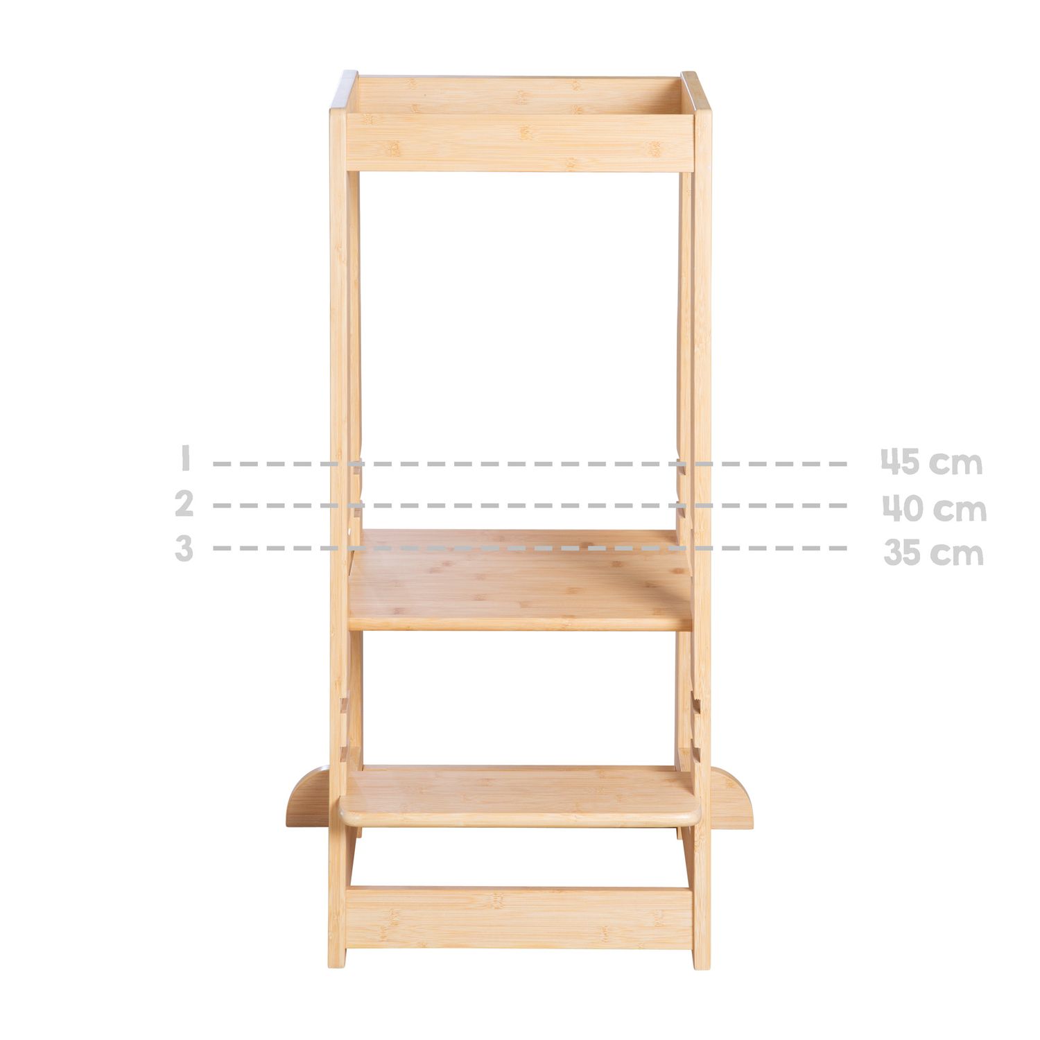 Torre montessoriana bamboo naturale - italbaby - Italbaby