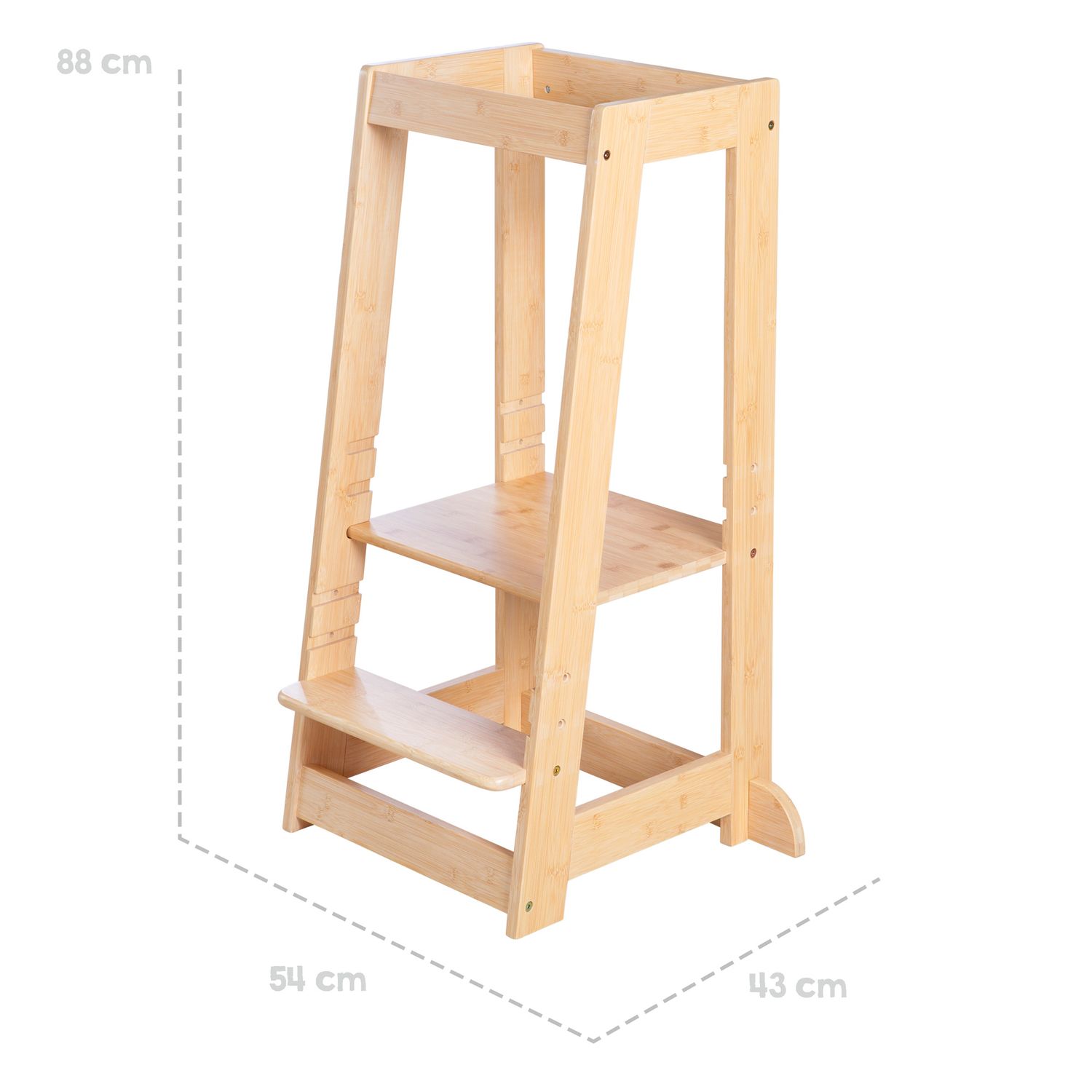 Torre montessoriana bamboo naturale - italbaby - Italbaby