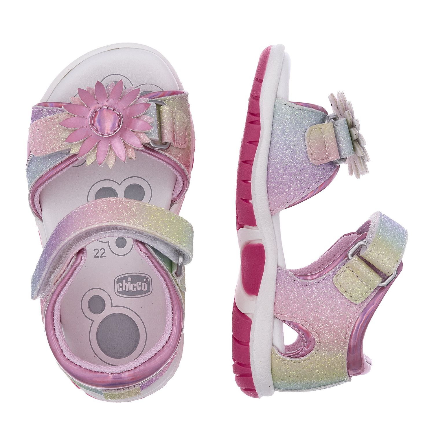 Sandalo bimba con doppio strappo - Chicco