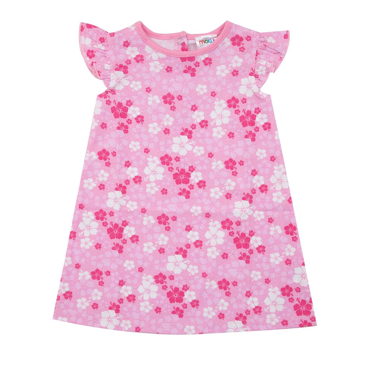 Abito jersey bimba rosa stampato - Mawi