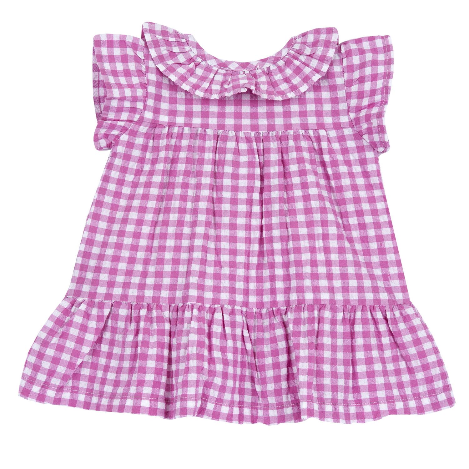 Vestito a maniche corte rosa, in cotone - Chicco