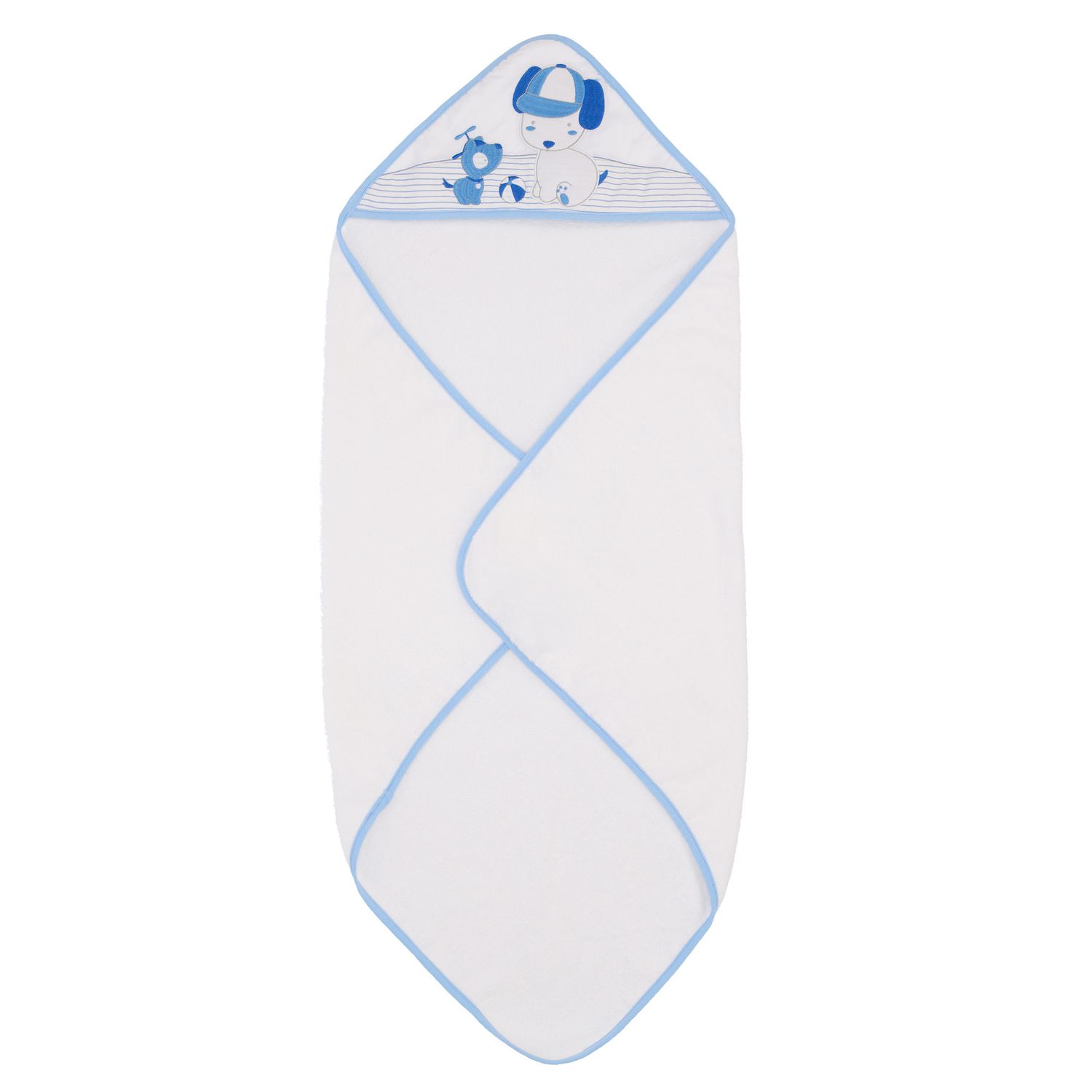 Accappatoio neonato azzurro con cane ellepi - ELLEPI