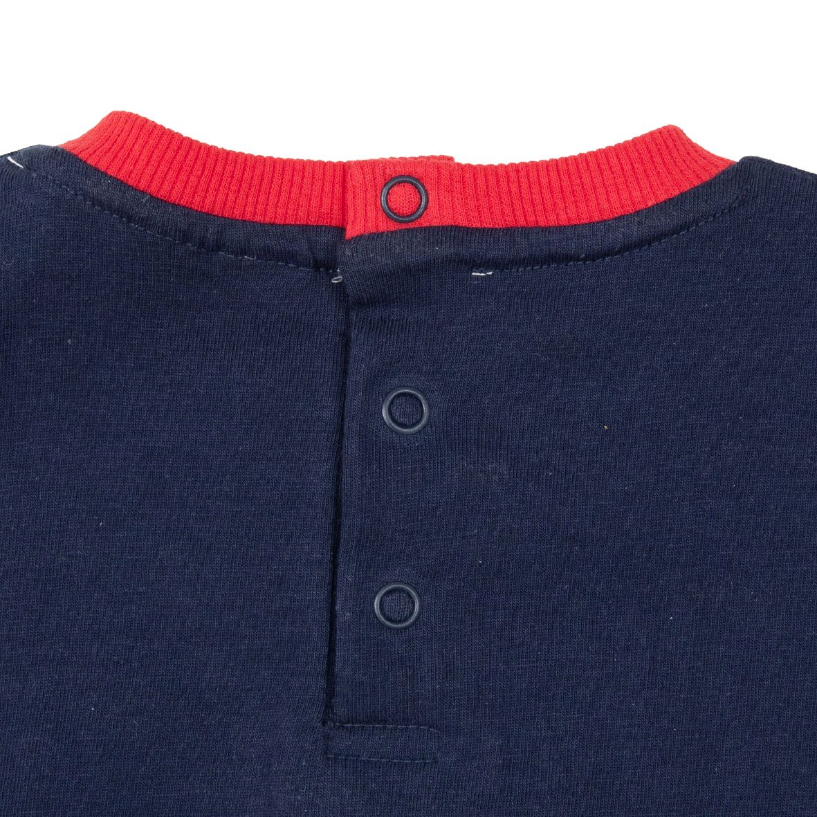 Set 2 pezzi maglietta mezza manica + pantaloncino bimbo rosso/blu - Mawi