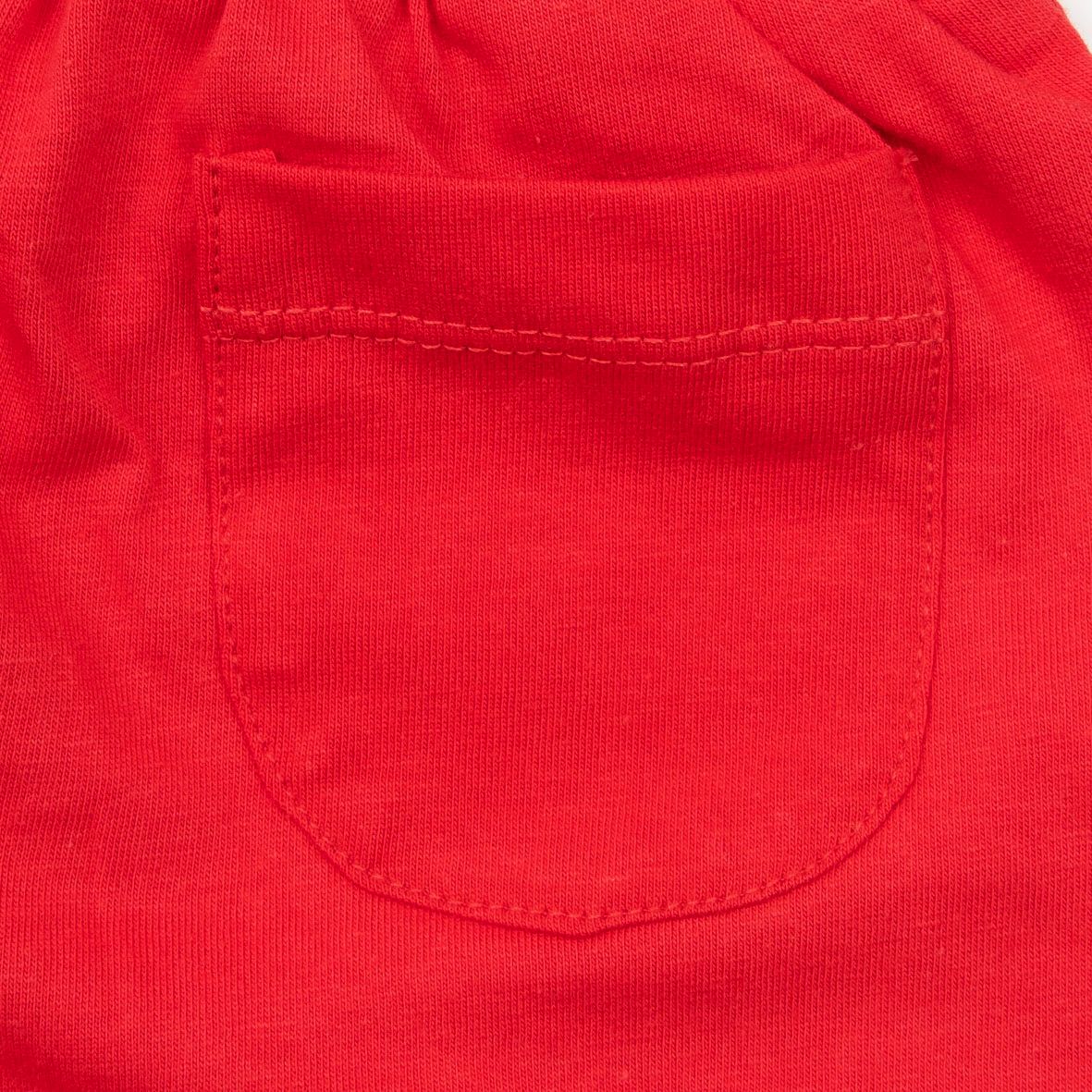 Set 2 pezzi maglietta mezza manica + pantaloncino bimbo rosso/blu - Mawi