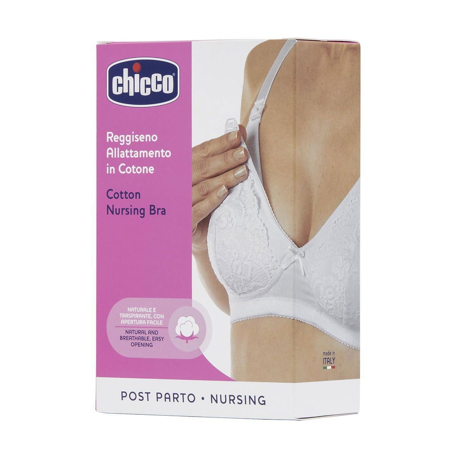 Chicco reggiseno allattamento in cotone bianco chicco - Chicco
