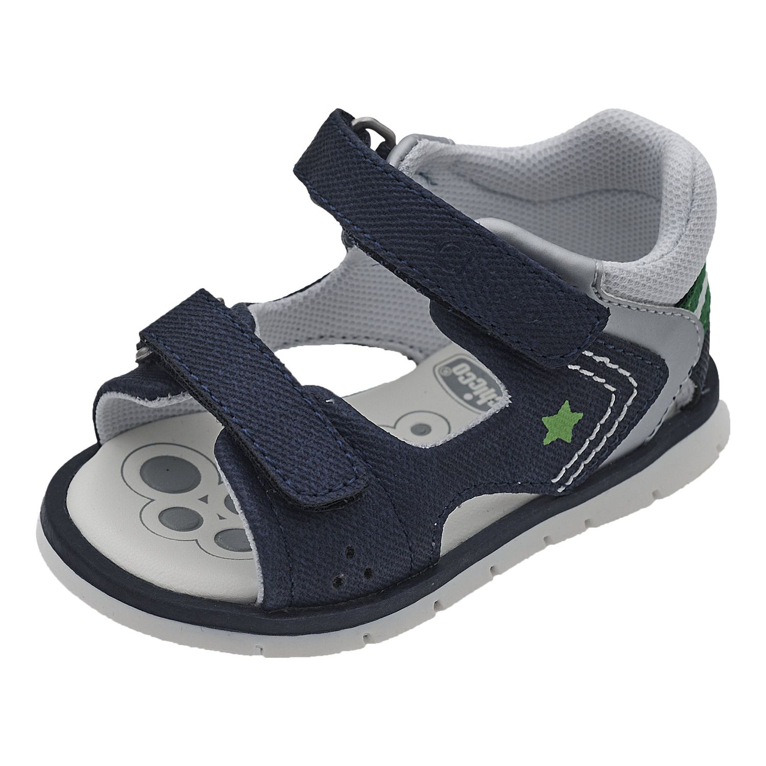 Sandalo bimbo con doppio strappo, chiuso dietro - Chicco