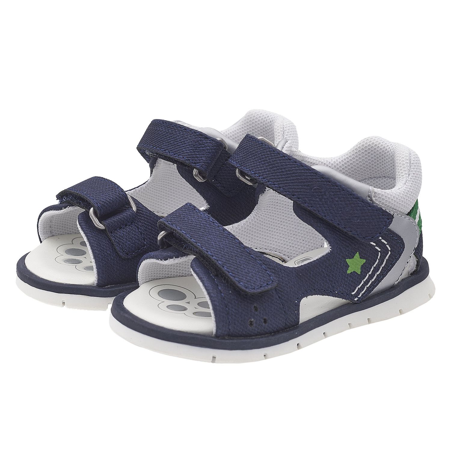 Sandalo bimbo con doppio strappo, chiuso dietro - Chicco