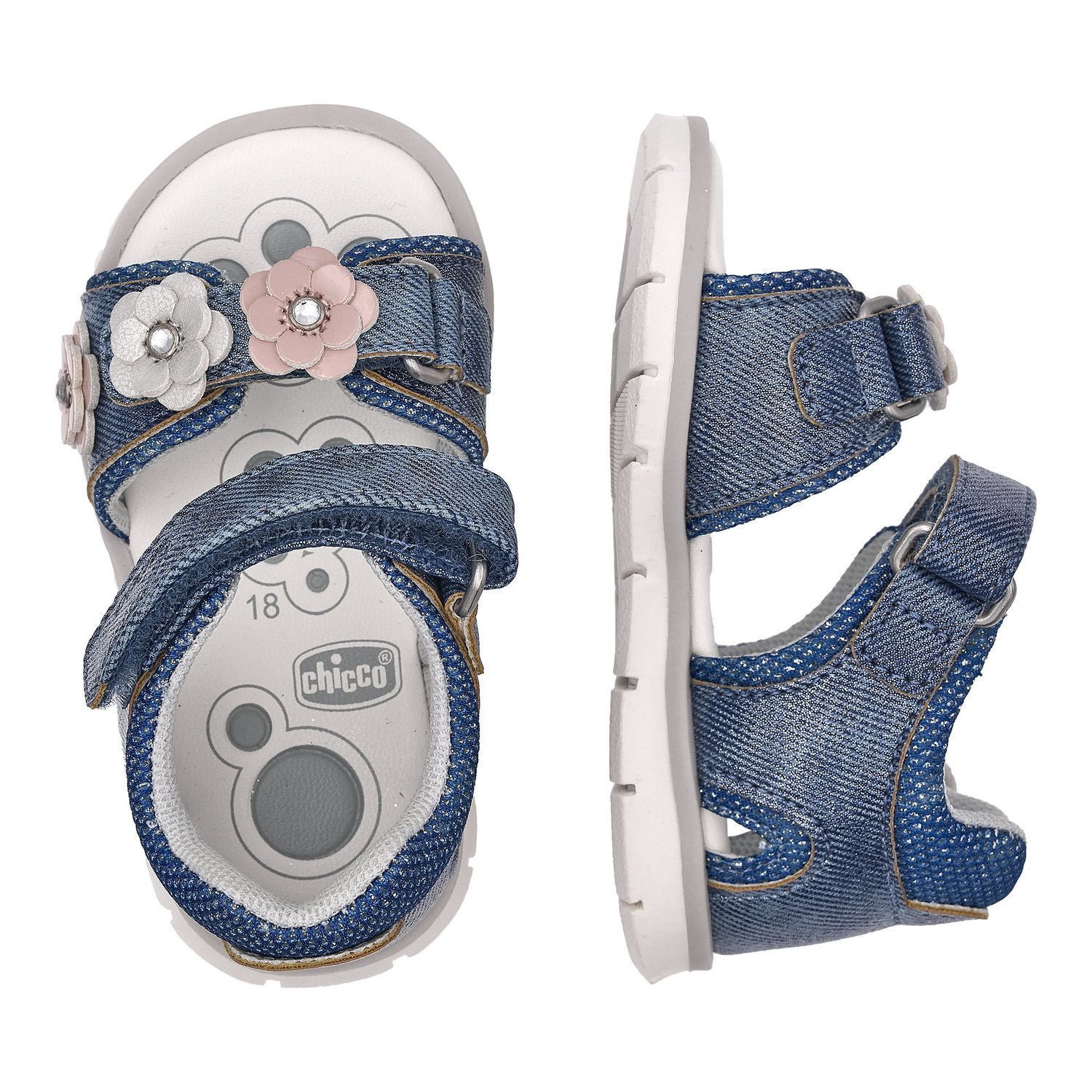 Sandalo bimba con doppio strappo - Chicco