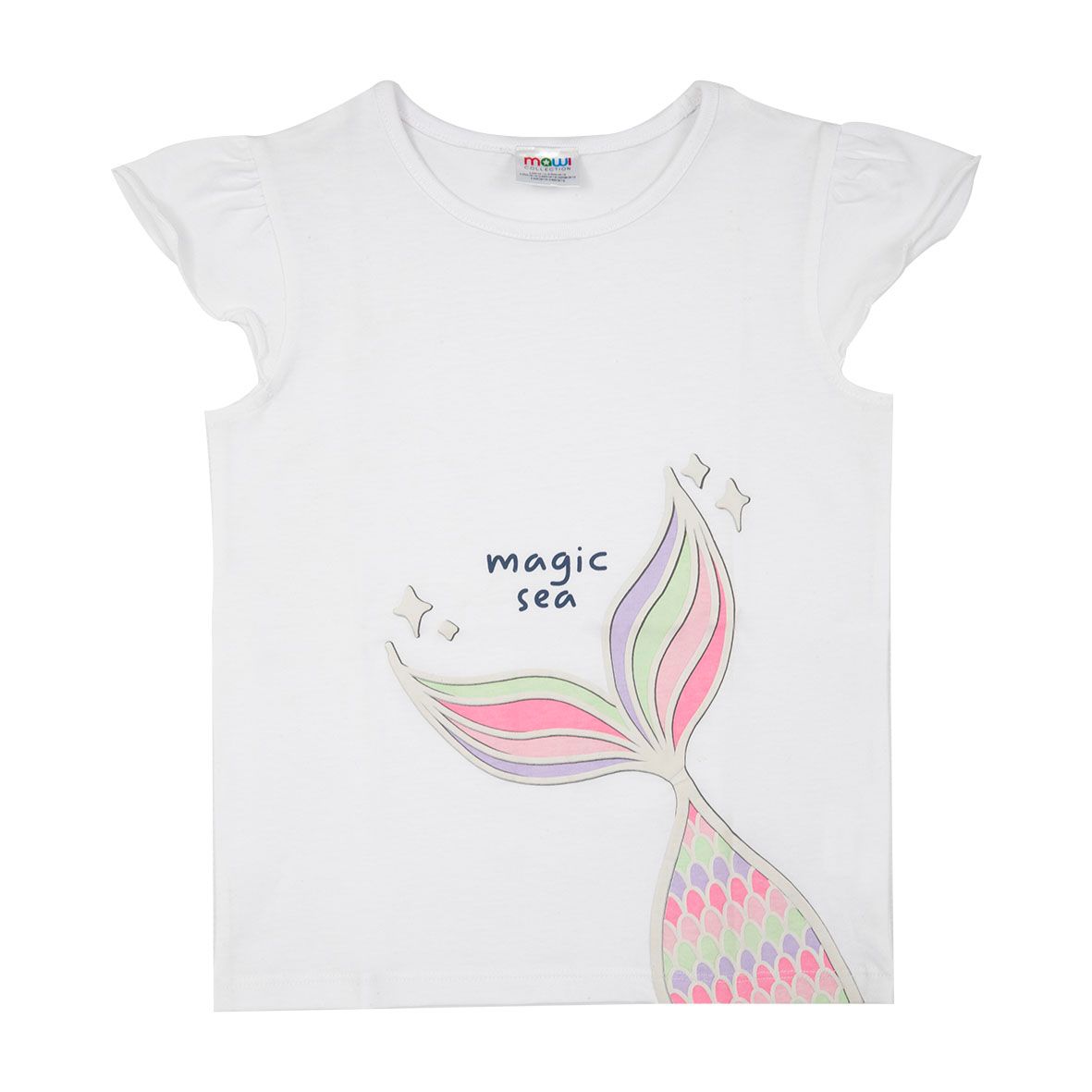 Canotta bianca bimba "magic sea" - Mawi