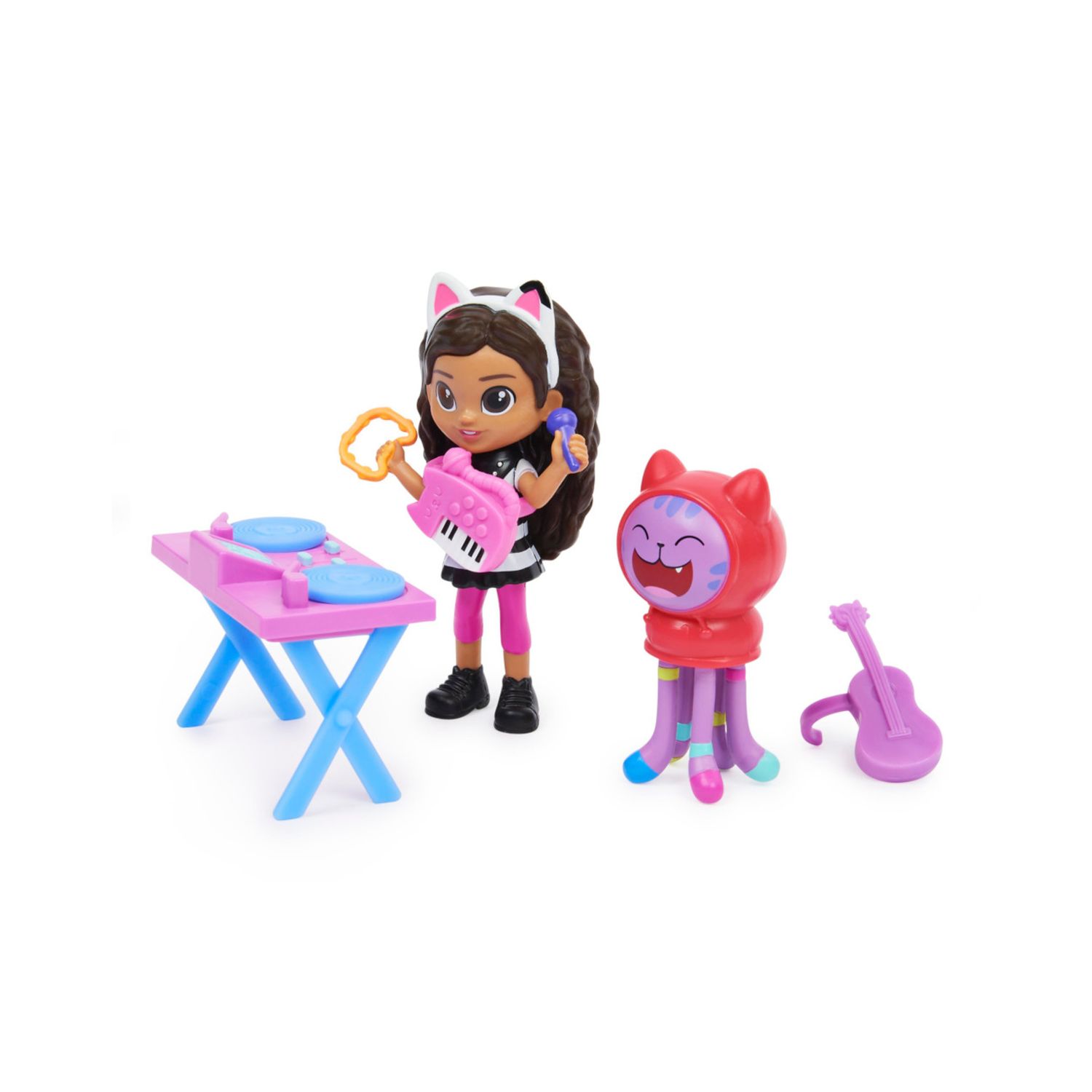 Gabby's Dollhouse Set Figure Viaggio – Gabby E 5 Gatti Con Accessori E Scatola Sorpresa