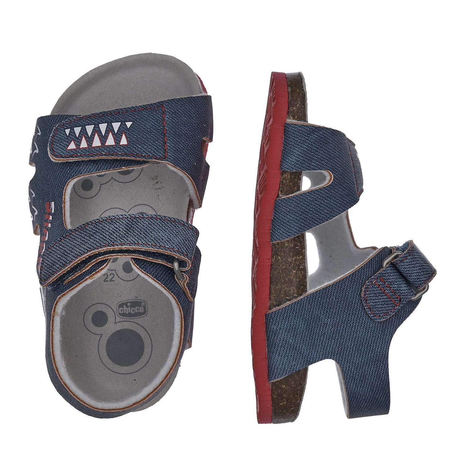 Sandalo bimbo con doppio strappo - Chicco