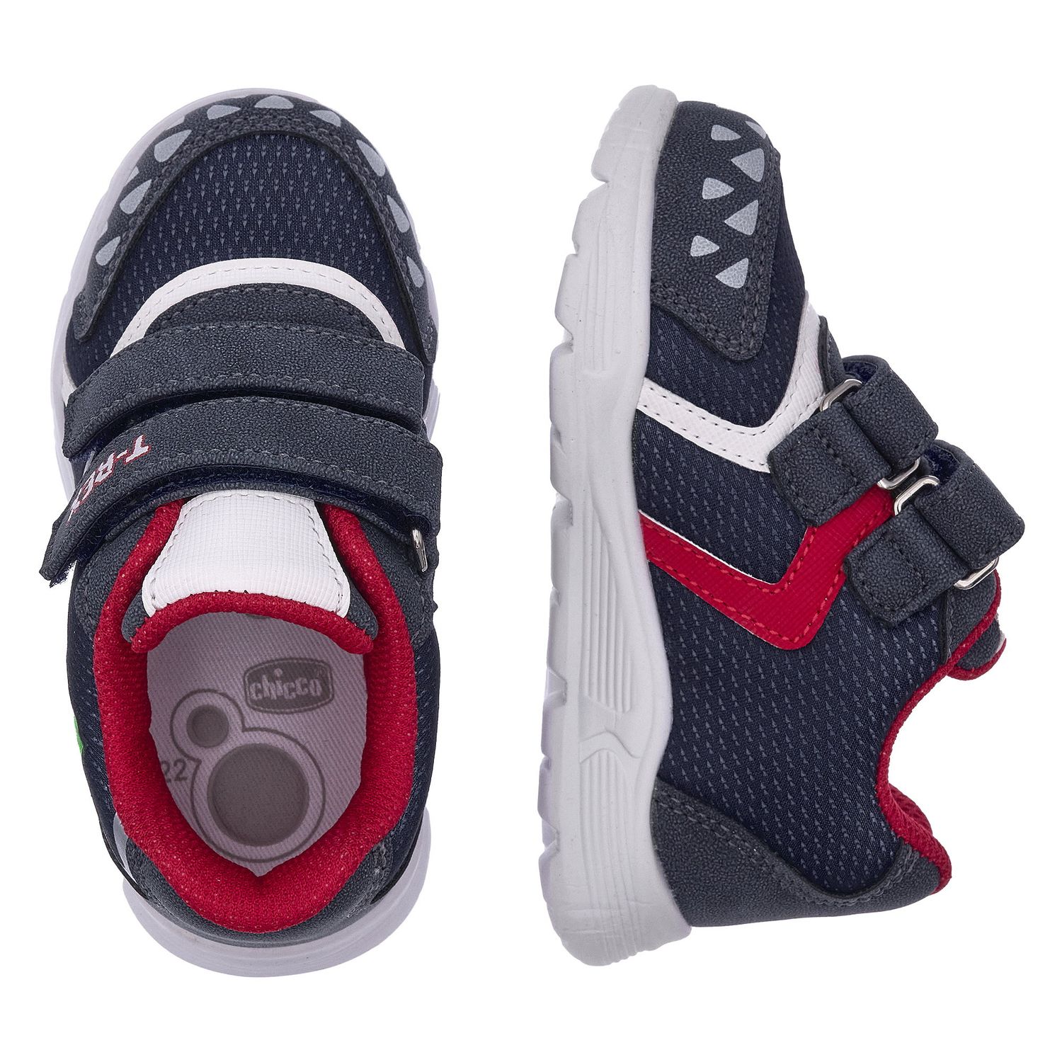 Sneaker con suola leggera e doppio strappo - Chicco