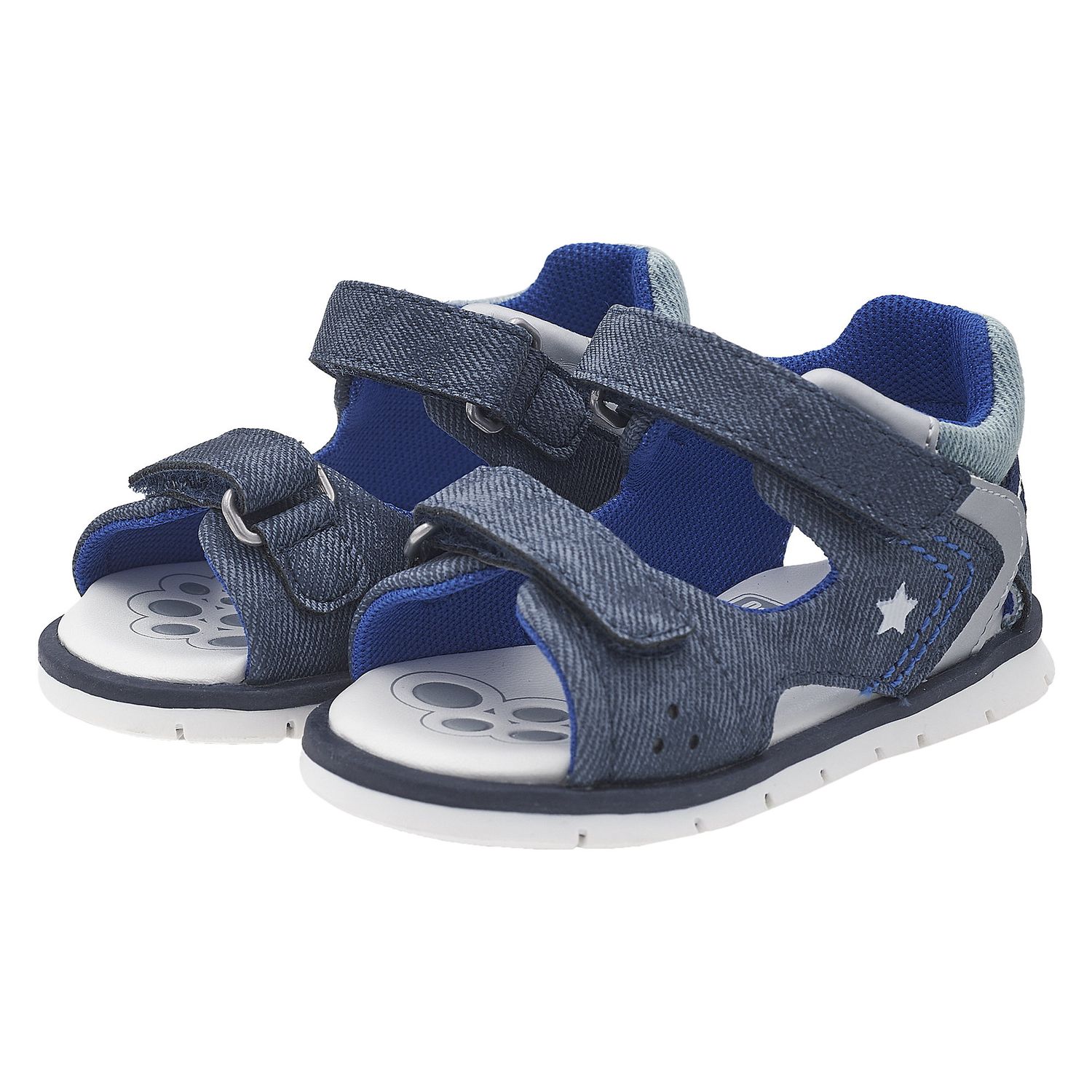 Sandalo bimbo con doppio strappo, chiuso dietro - Chicco