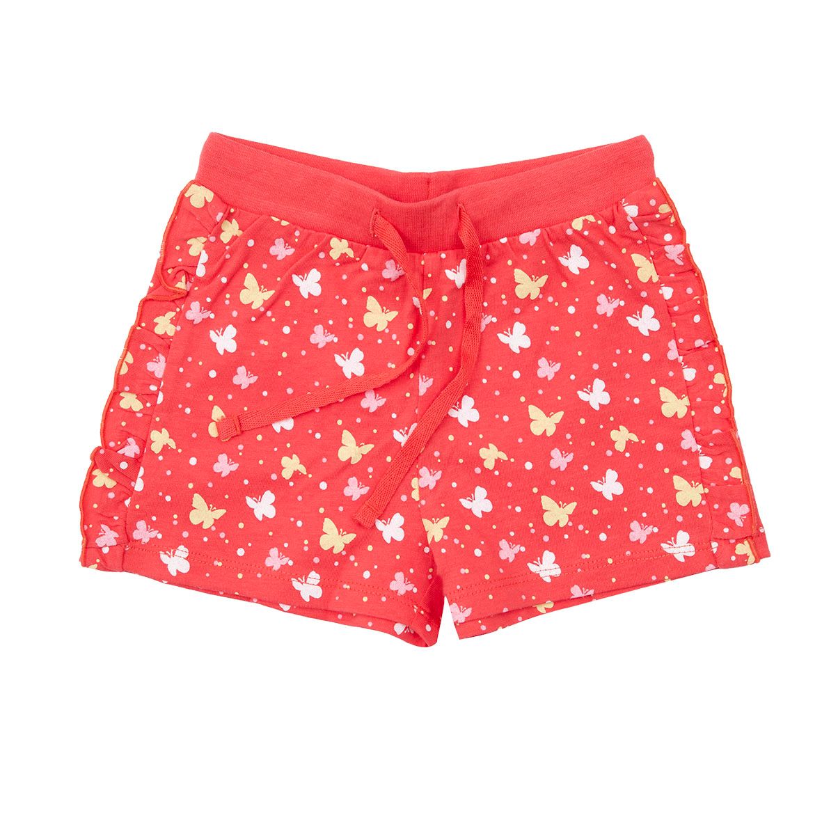 Pantaloncino jersey bimba corallo stampato - Mawi