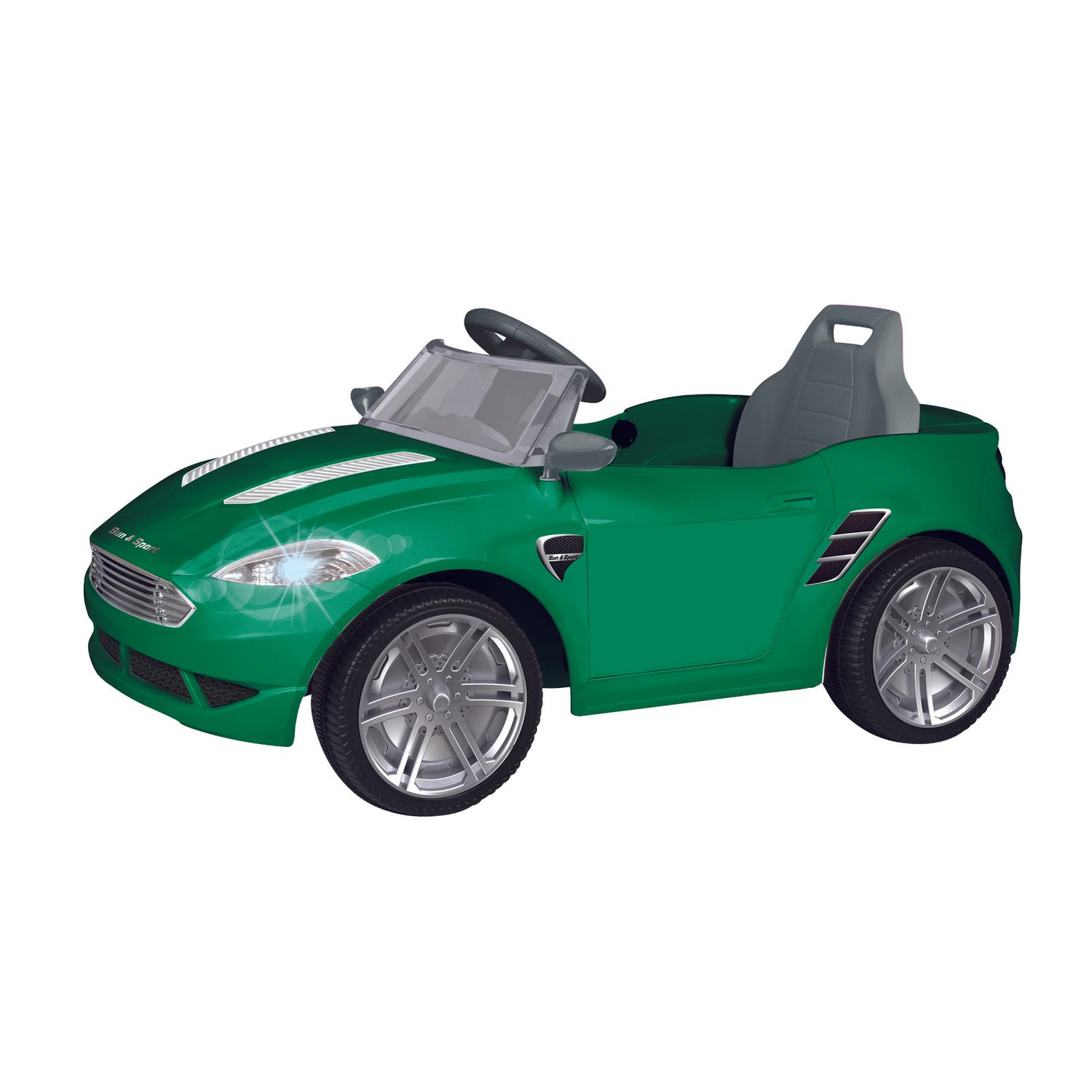 Macchina elettrica 6v per bambini - auto con batteria al litio, telecomando e effetti luminosi e sonori, rossa - Sun&amp;Sport