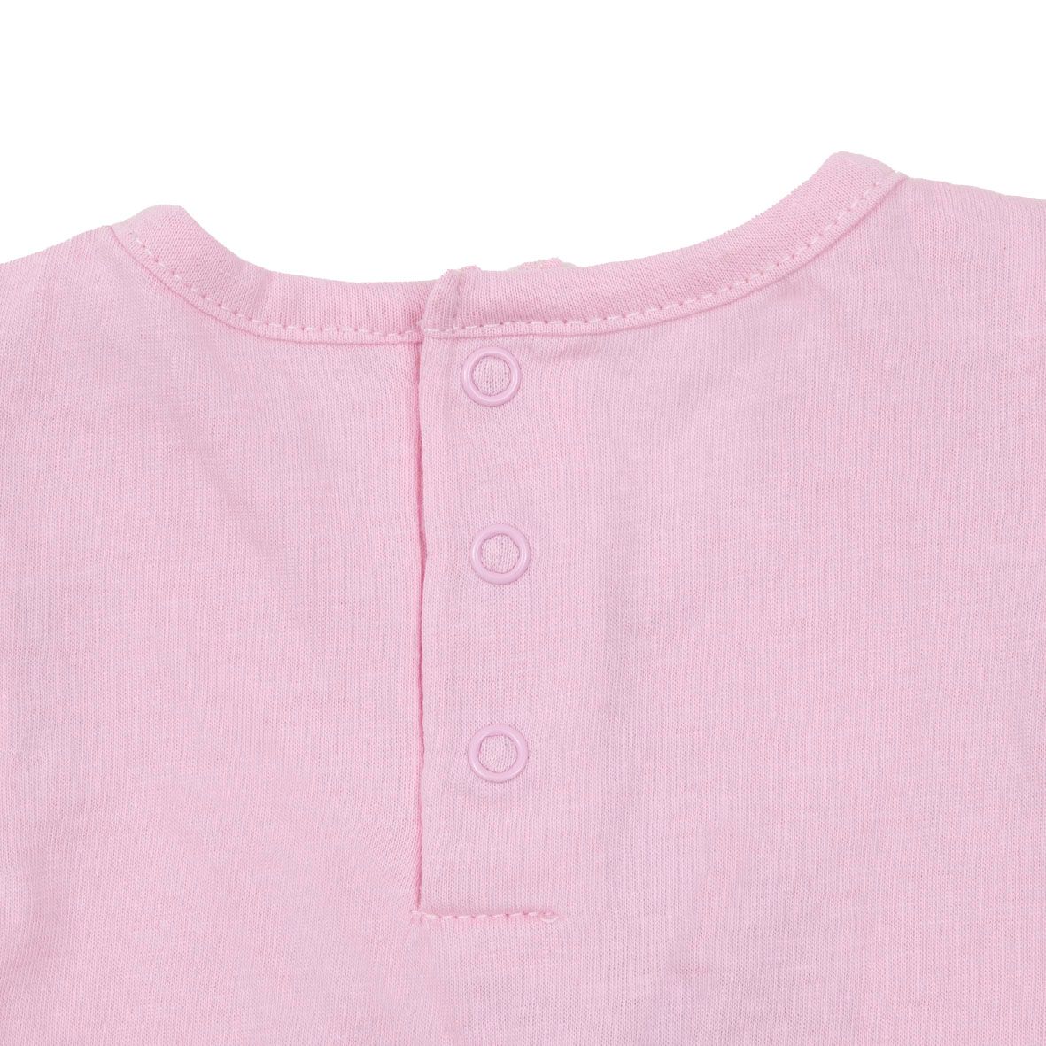 Set 2 pezzi jersey canotta e shorts bimba rosa/giallo - Mawi